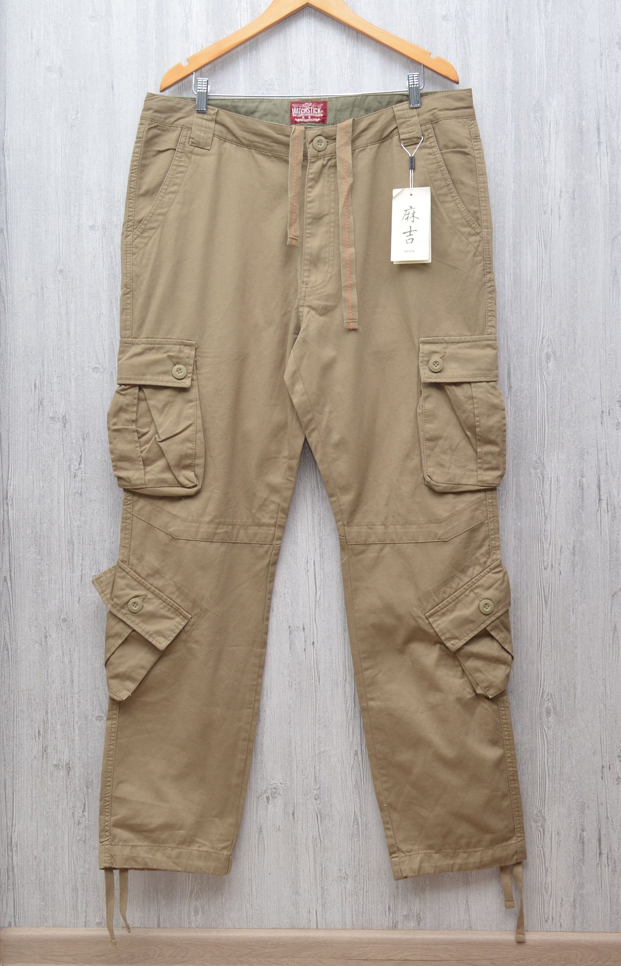 Japanese Brand 8-Pocket Matchstick Utility Tactical Cargo Pants 38x34 Size US 38 / EU 54 - 7 Thumbnail
