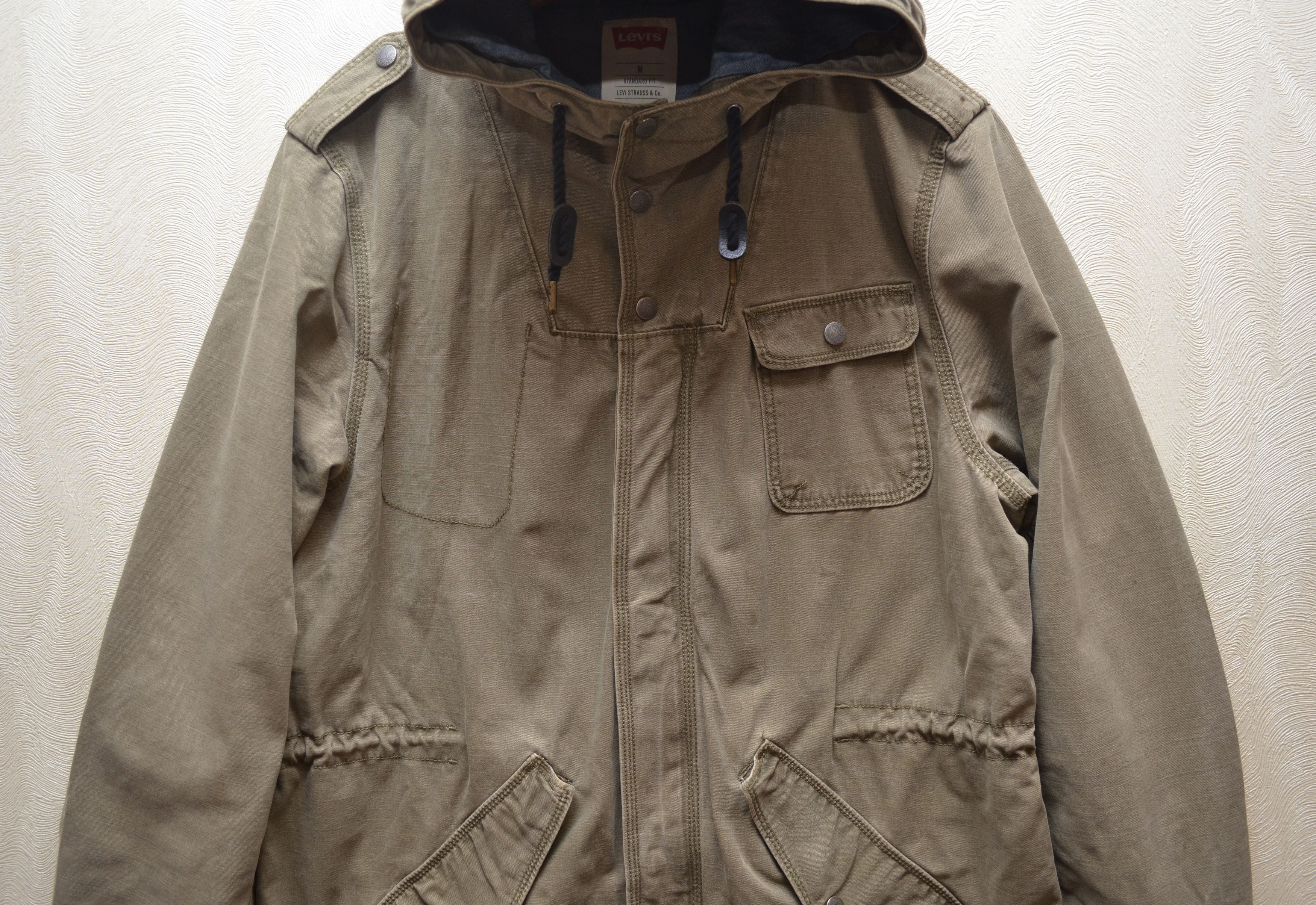 Levi's × Levi's Vintage Clothing × Vintage Levis Olive Parka Jacket Size M Hooded Vintage RARE Size US M / EU 48-50 / 2 - 4 Thumbnail
