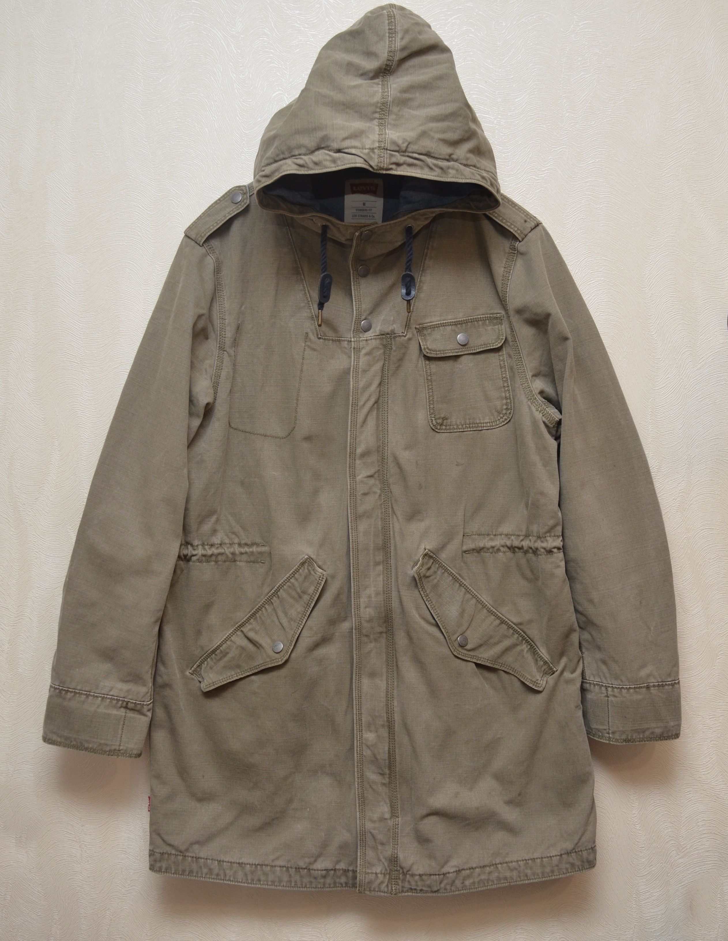 Levi's × Levi's Vintage Clothing × Vintage Levis Olive Parka Jacket Size M Hooded Vintage RARE Size US M / EU 48-50 / 2 - 2 Thumbnail