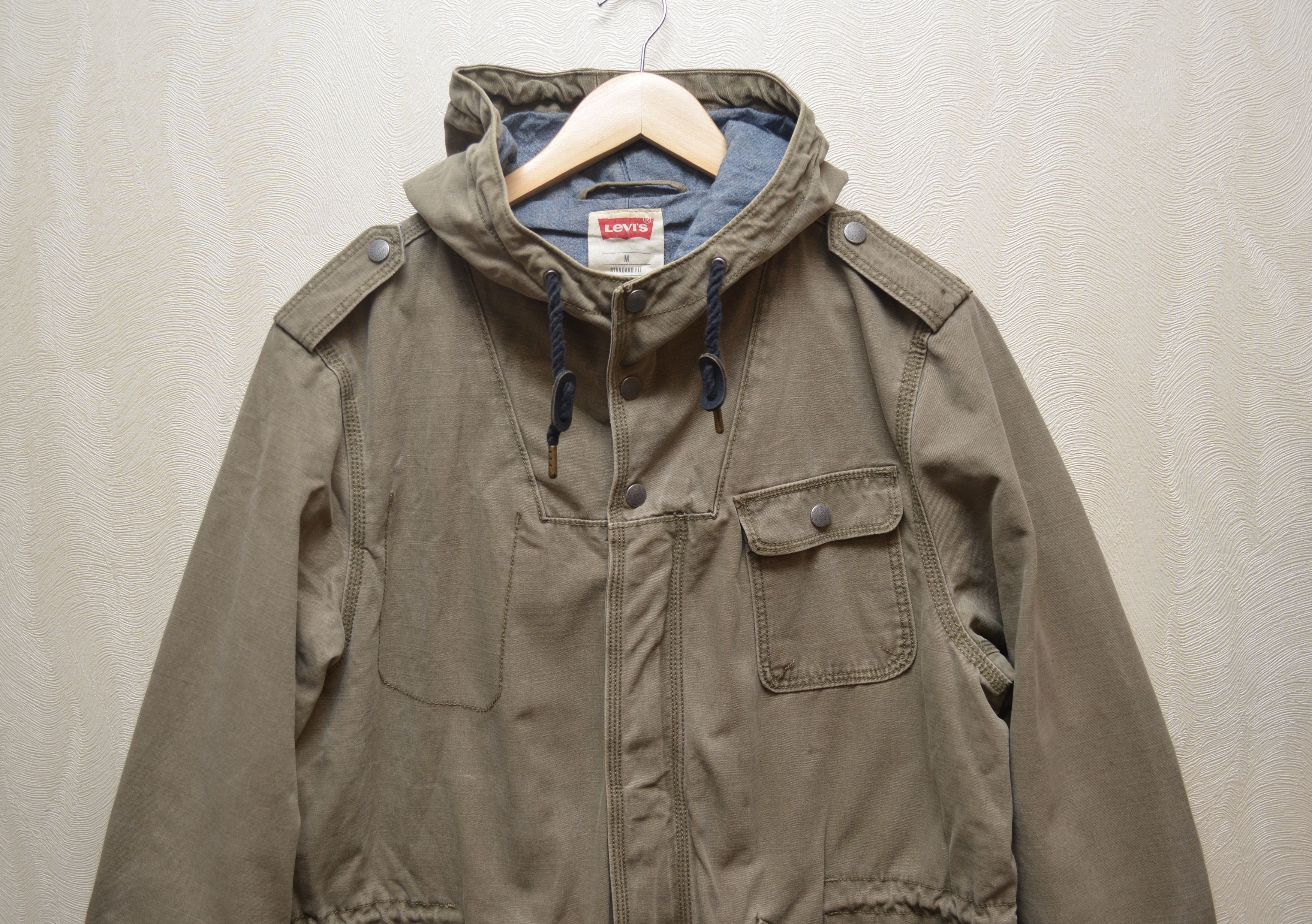 Levi's × Levi's Vintage Clothing × Vintage Levis Olive Parka Jacket Size M Hooded Vintage RARE Size US M / EU 48-50 / 2 - 6 Thumbnail