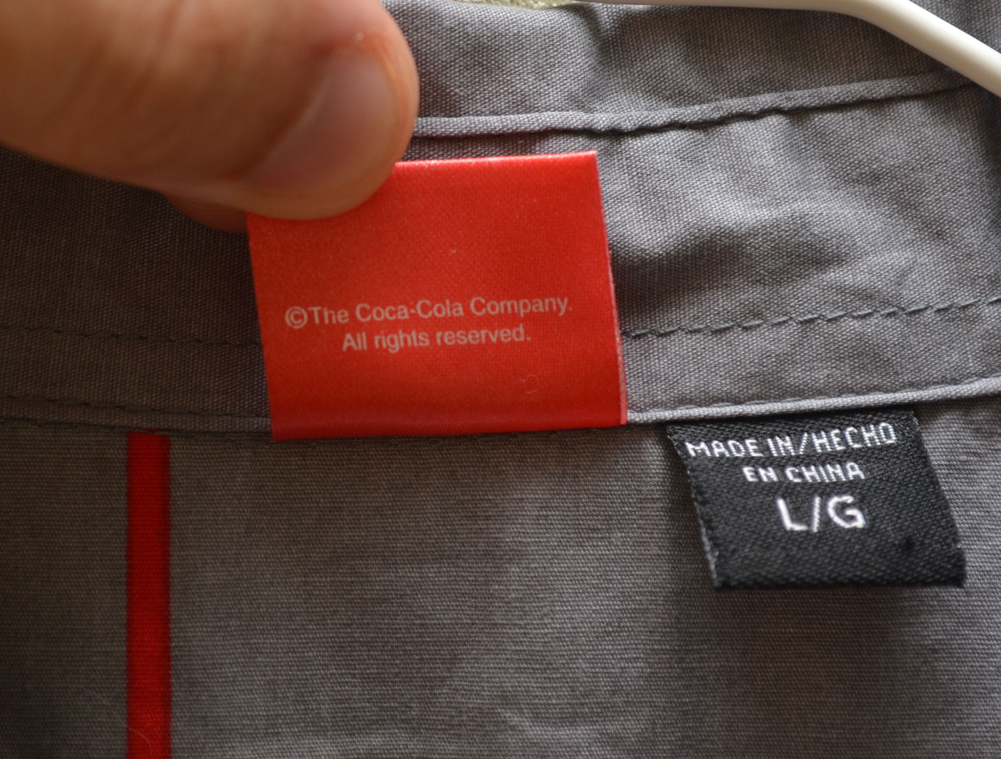 Coca Cola × Vintage Vintage Coca Cola Striped Shirt Big Logo y2k 90s Size US L / EU 52-54 / 3 - 5 Thumbnail