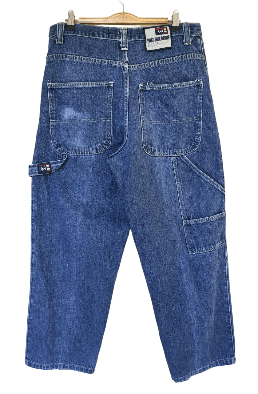 image of Jnco x Phat Farm Baggy Denim in Blue, Men's (Size 32)