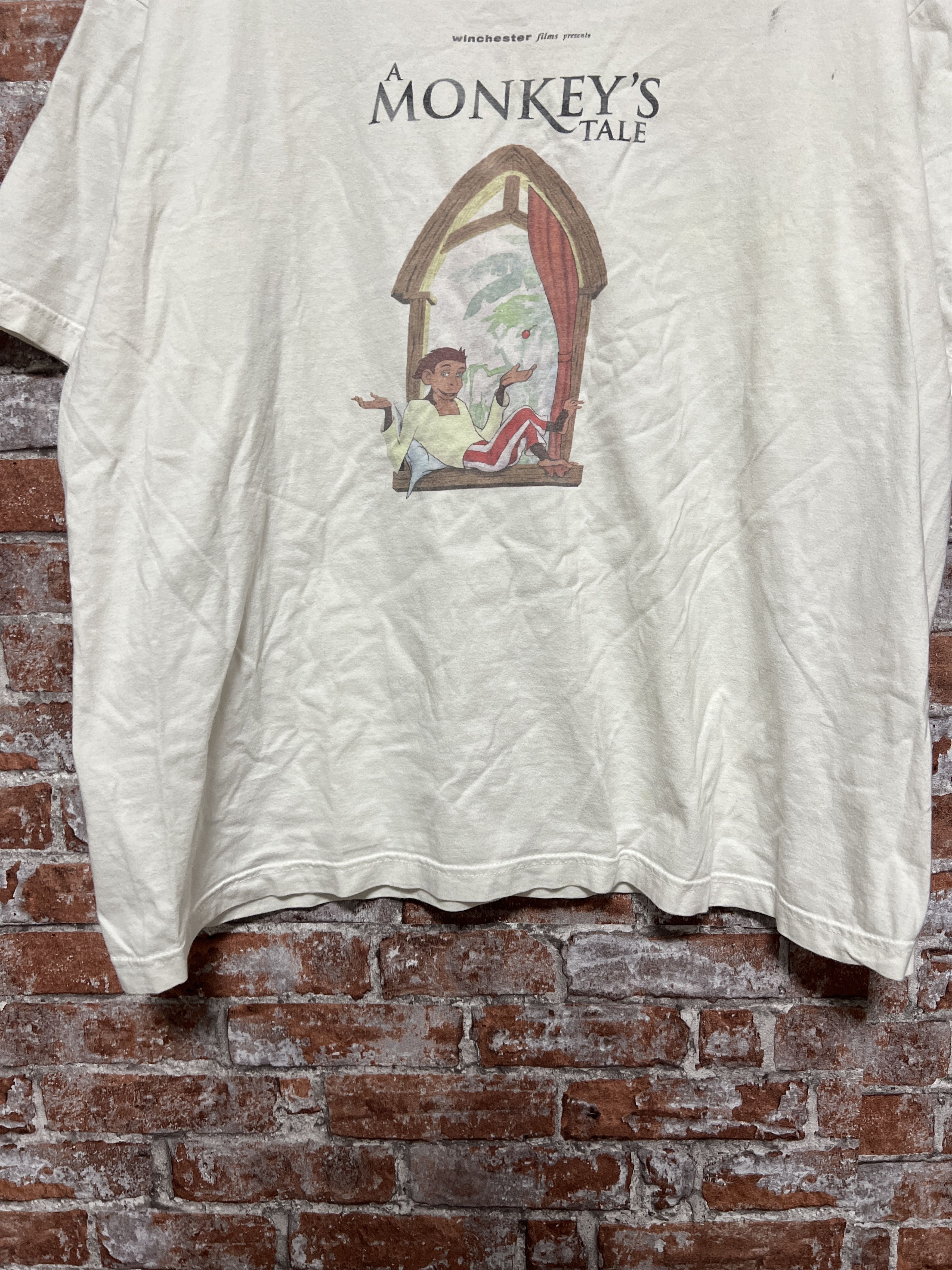 Cartoon Network × Vintage Vintage 1999 A Monkeys Tale Rare Cartoon Book T-shirt Size US XL / EU 56 / 4 - 8 Thumbnail