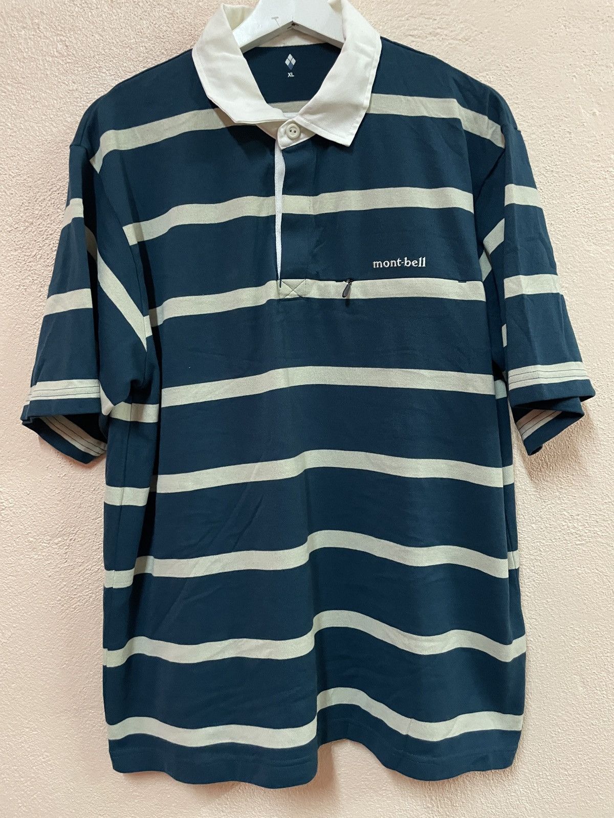 Montbell Archival Outdoor Clothing Montbell Rugby Polo style stripe Size US XL / EU 56 / 4 - 2 Thumbnail