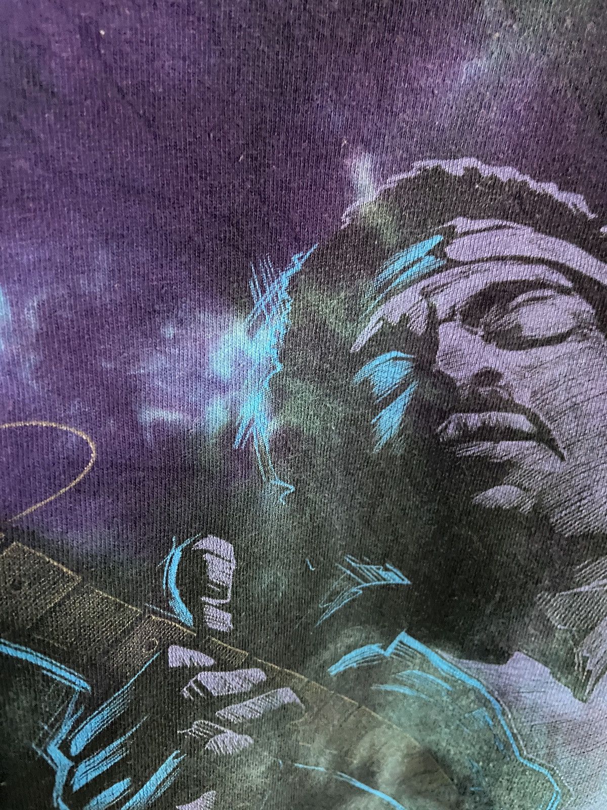 Jimi Hendrix × Liquid Blue × Vintage VINTAGE JIMI HENDRIX X LIQUID BLUE💔 Size US XL / EU 56 / 4 - 4 Thumbnail