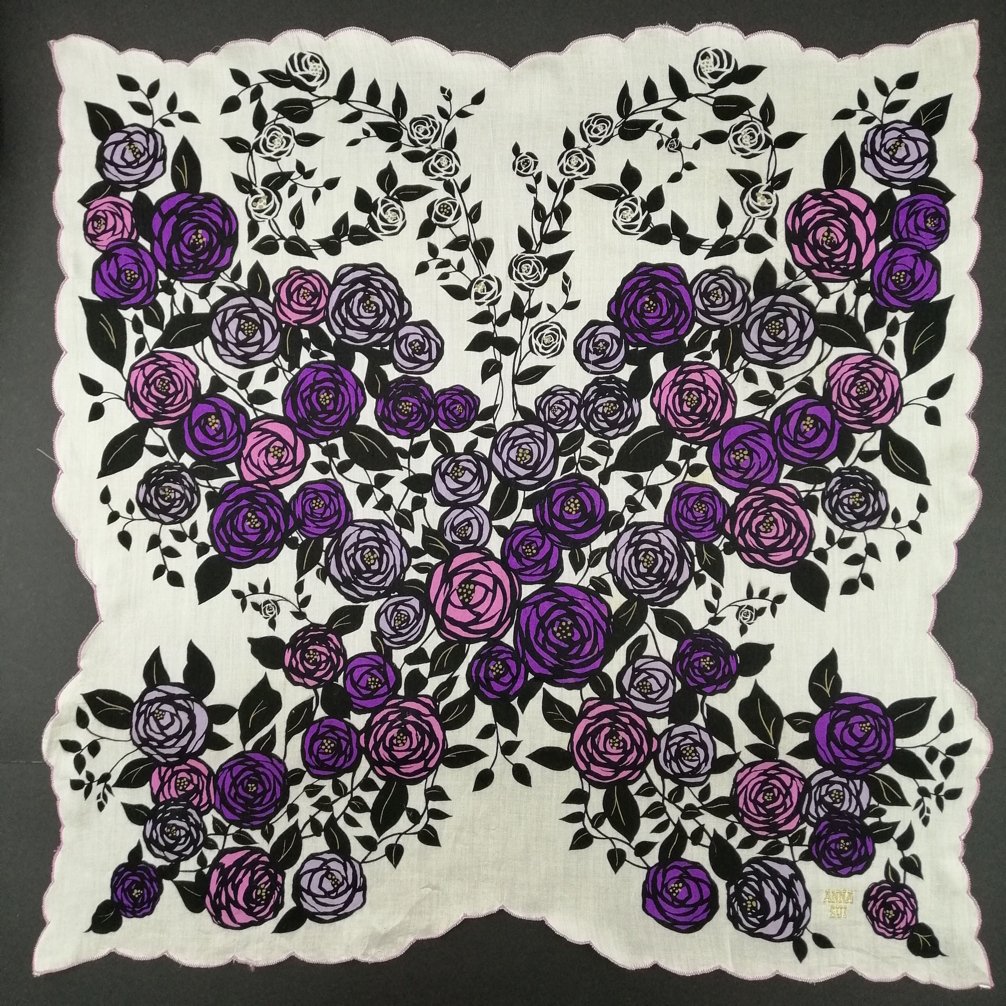 Vintage Anna Sui Handkerchief/Neckerchief/Bandana-KD3194 Size ONE SIZE - 1 Thumbnail