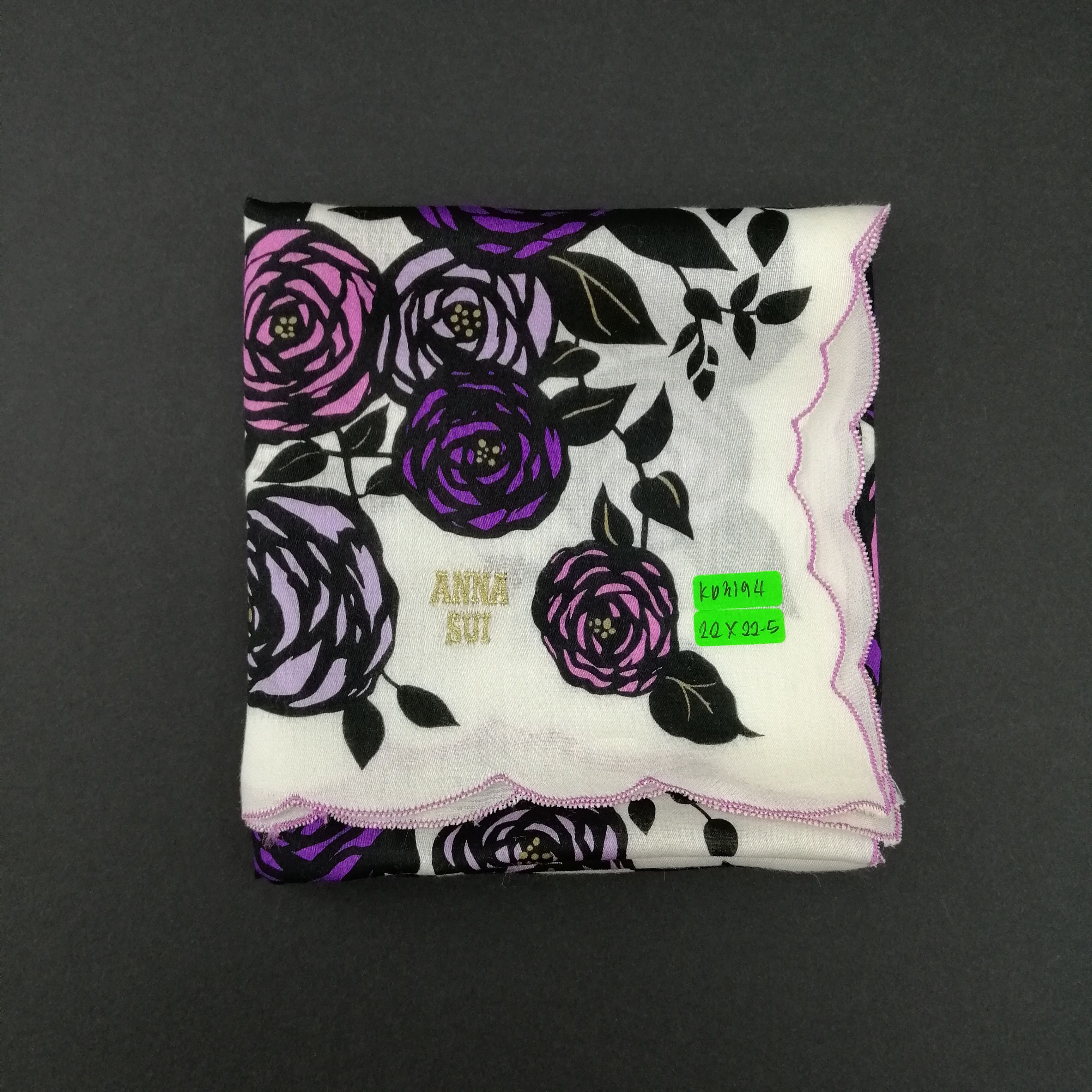 Vintage Anna Sui Handkerchief/Neckerchief/Bandana-KD3194 Size ONE SIZE - 8 Thumbnail