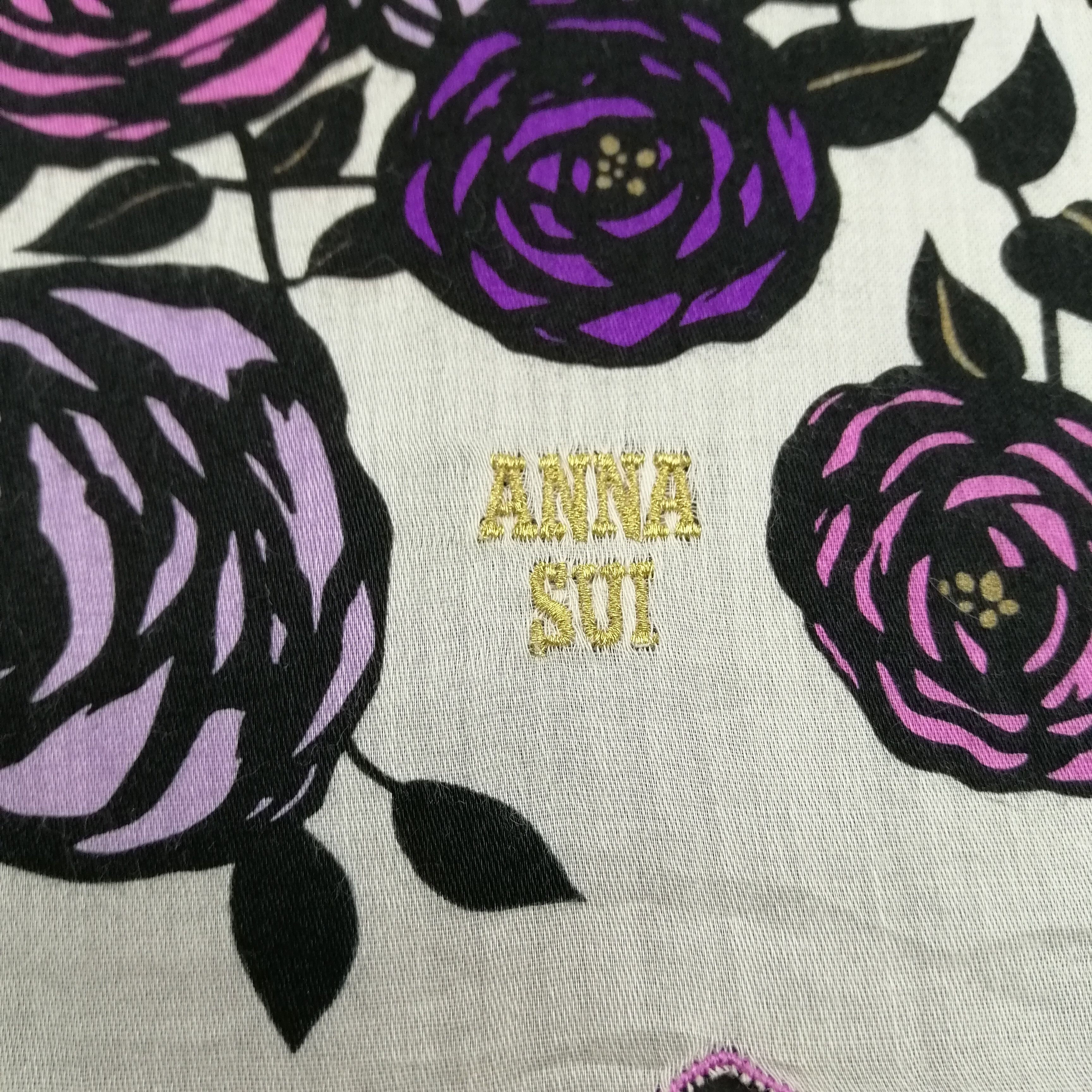 Vintage Anna Sui Handkerchief/Neckerchief/Bandana-KD3194 Size ONE SIZE - 3 Thumbnail