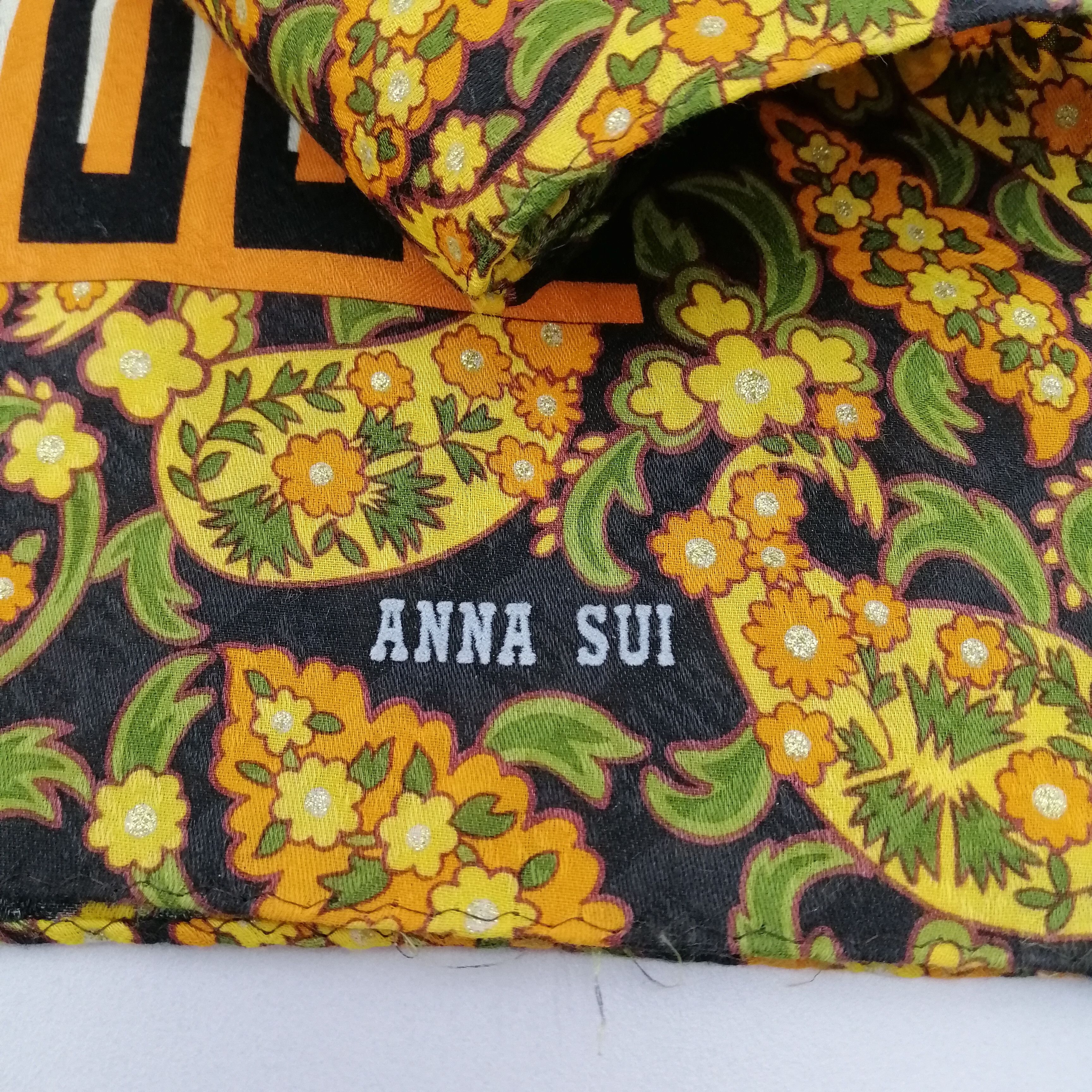 Anna Sui × Vintage Anna Sui Handkerchief/Neckerchief/Bandana-KD2487 Size ONE SIZE - 3 Thumbnail