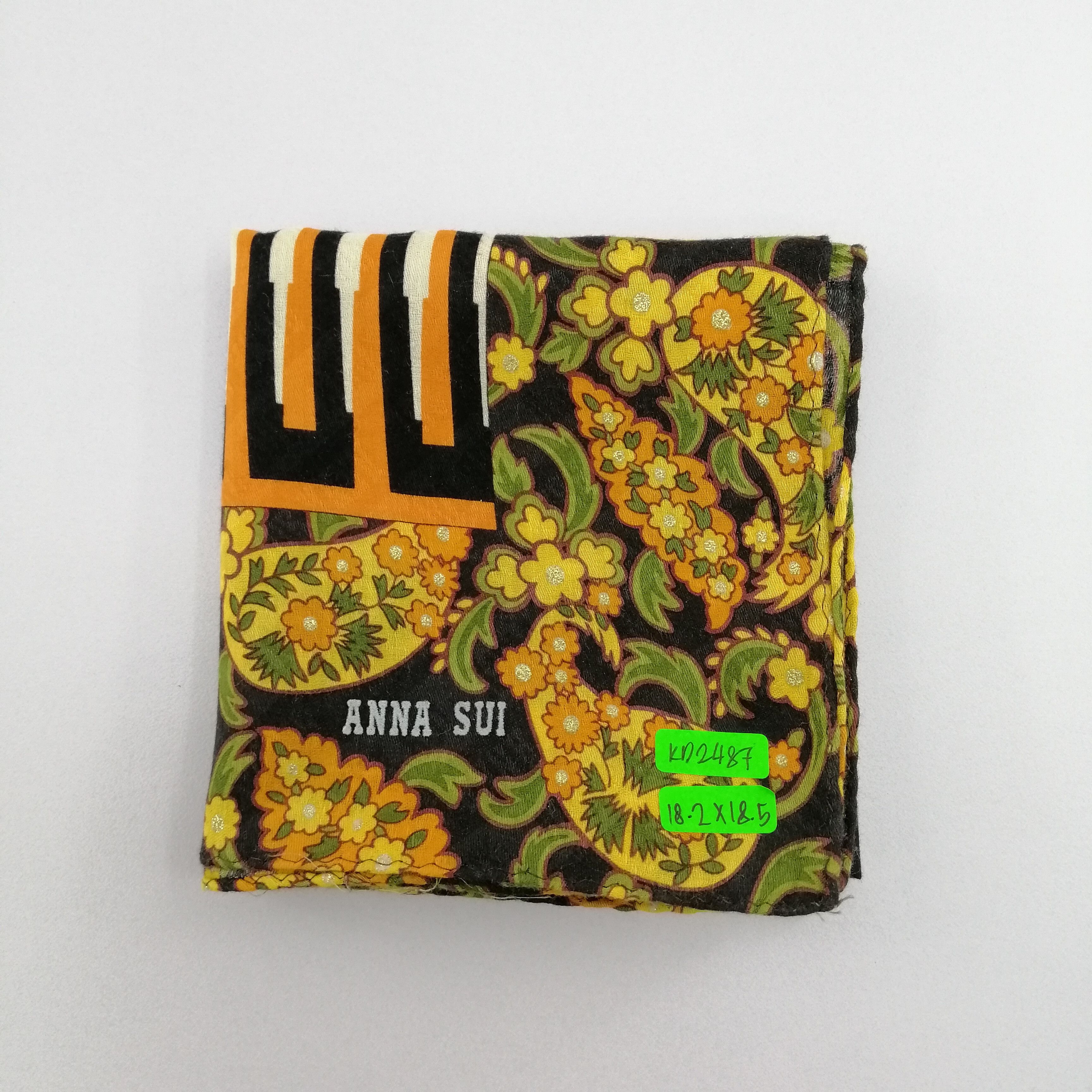 Anna Sui × Vintage Anna Sui Handkerchief/Neckerchief/Bandana-KD2487 Size ONE SIZE - 5 Thumbnail
