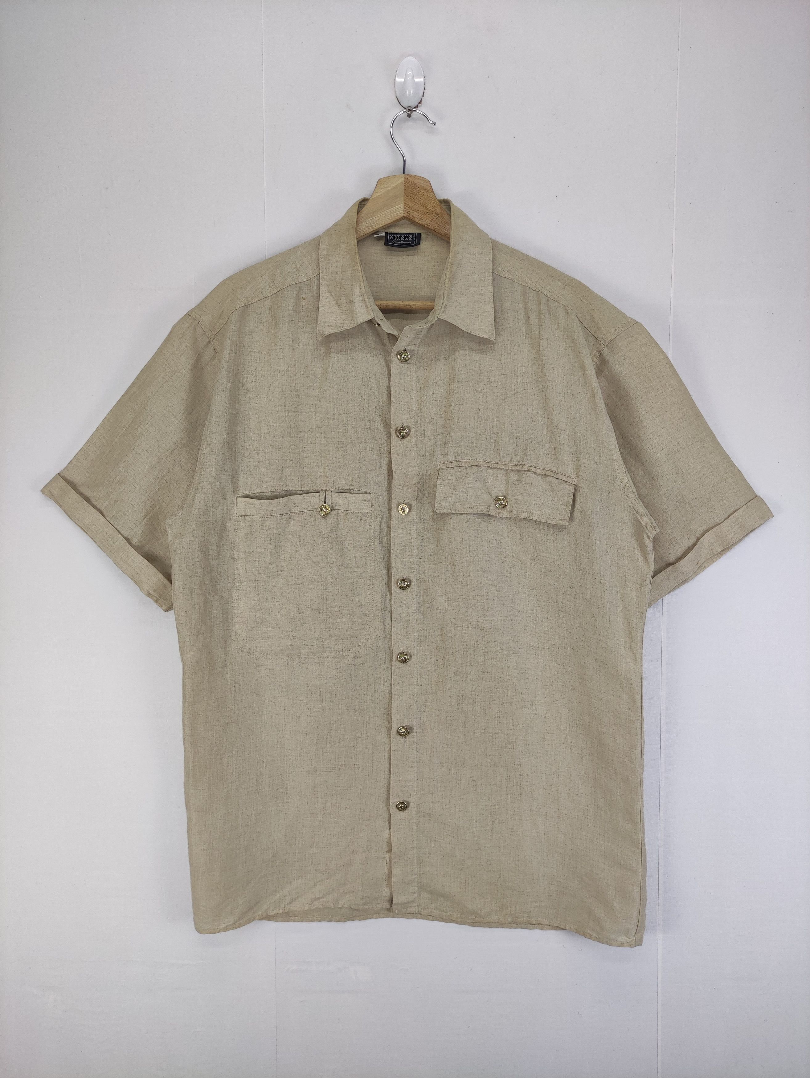 Versace Vintage Versus Shirt Button Up Size US M / EU 48-50 / 2 - 1 Thumbnail