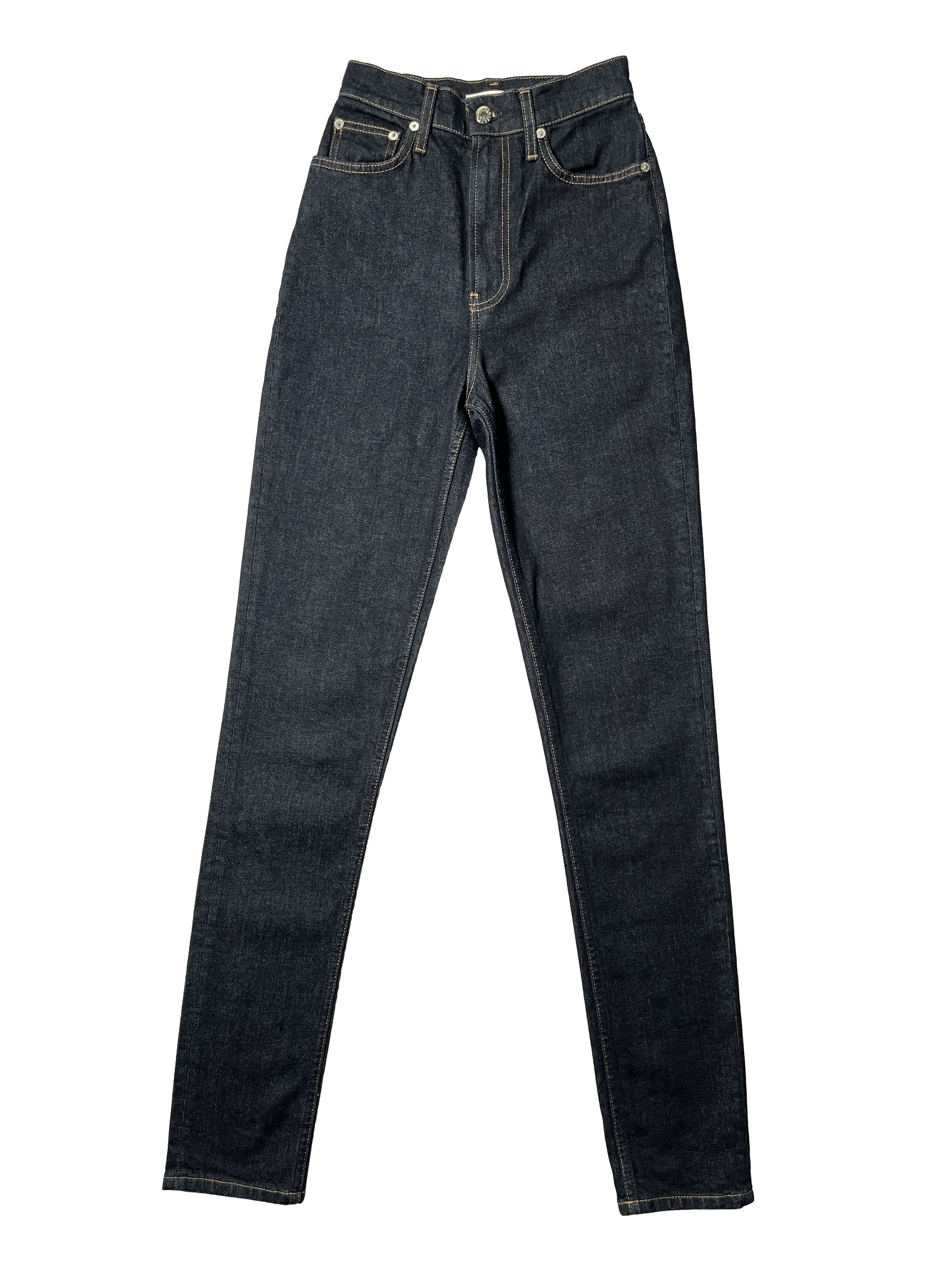 image of Helmut Lang Raw Blue Denim Jeans, Women's (Size 24)