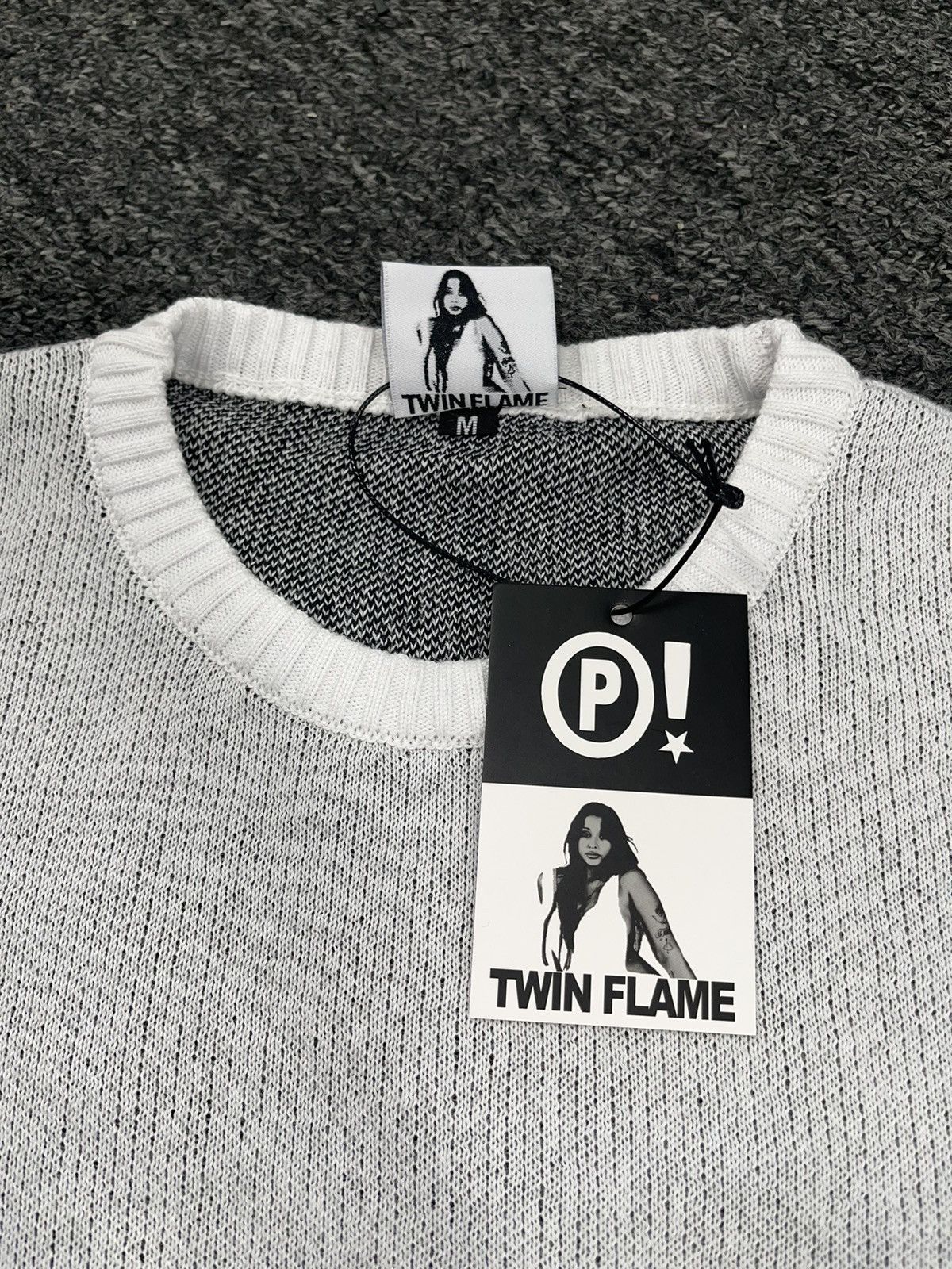 Joy Divizn BRAND NEW 2022 JOY DIVIZN PUNK! KNITTED SWEATER - WHITE Size US M / EU 48-50 / 2 - 4 Thumbnail