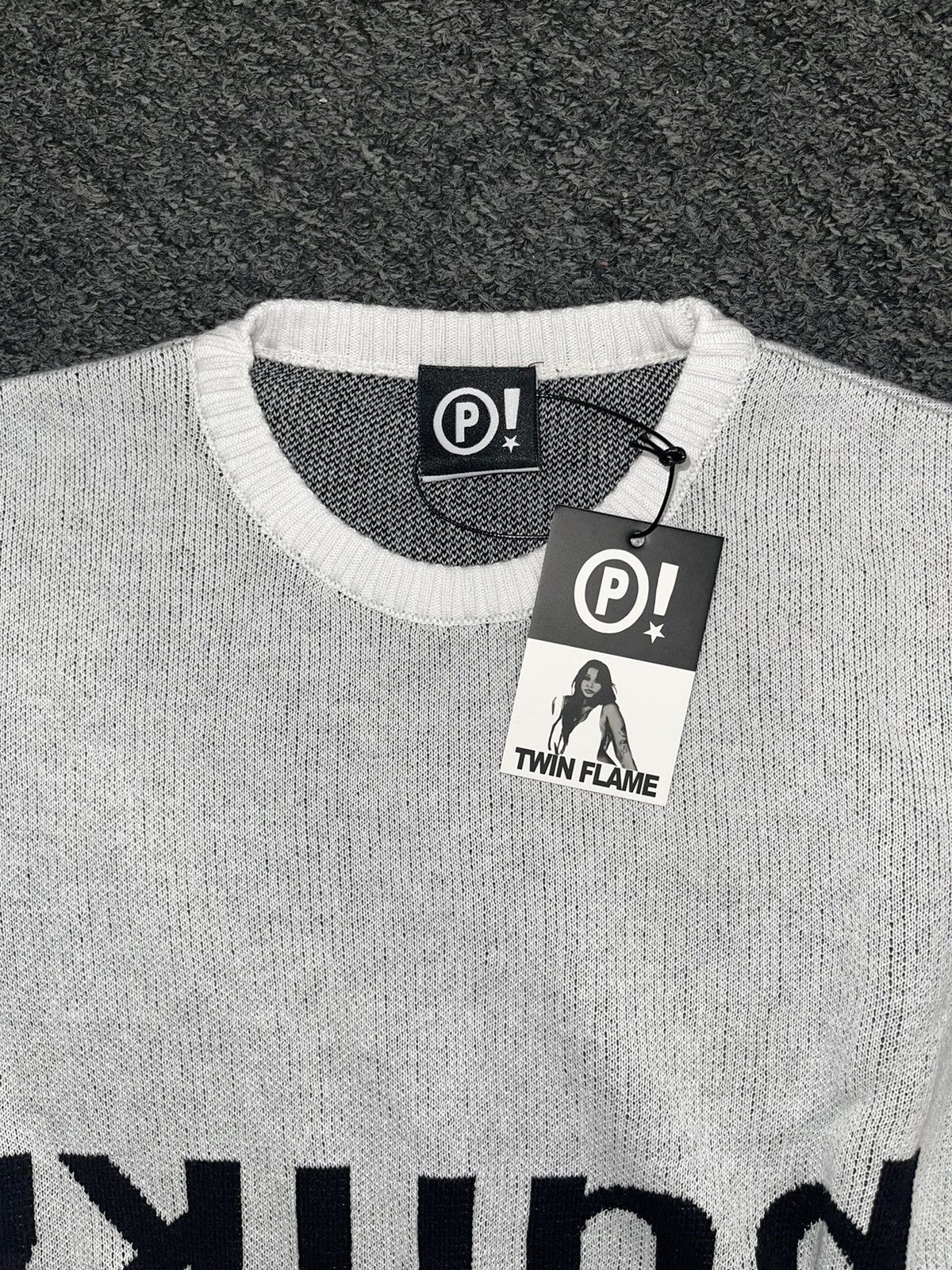 Joy Divizn BRAND NEW 2022 JOY DIVIZN PUNK! KNITTED SWEATER - WHITE Size US M / EU 48-50 / 2 - 5 Thumbnail