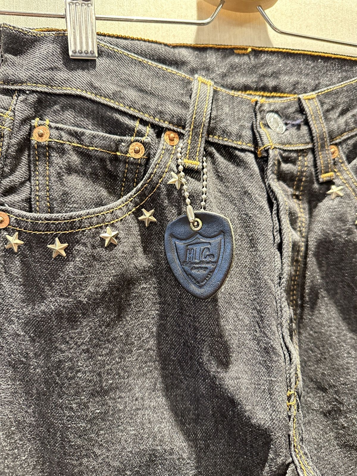 Hollywood Trading Company HTC IrregulaR HUMBLE Gemstone Studded Vintage Levi’s Jeans Size 25" / US 0 / IT 36 - 4 Thumbnail