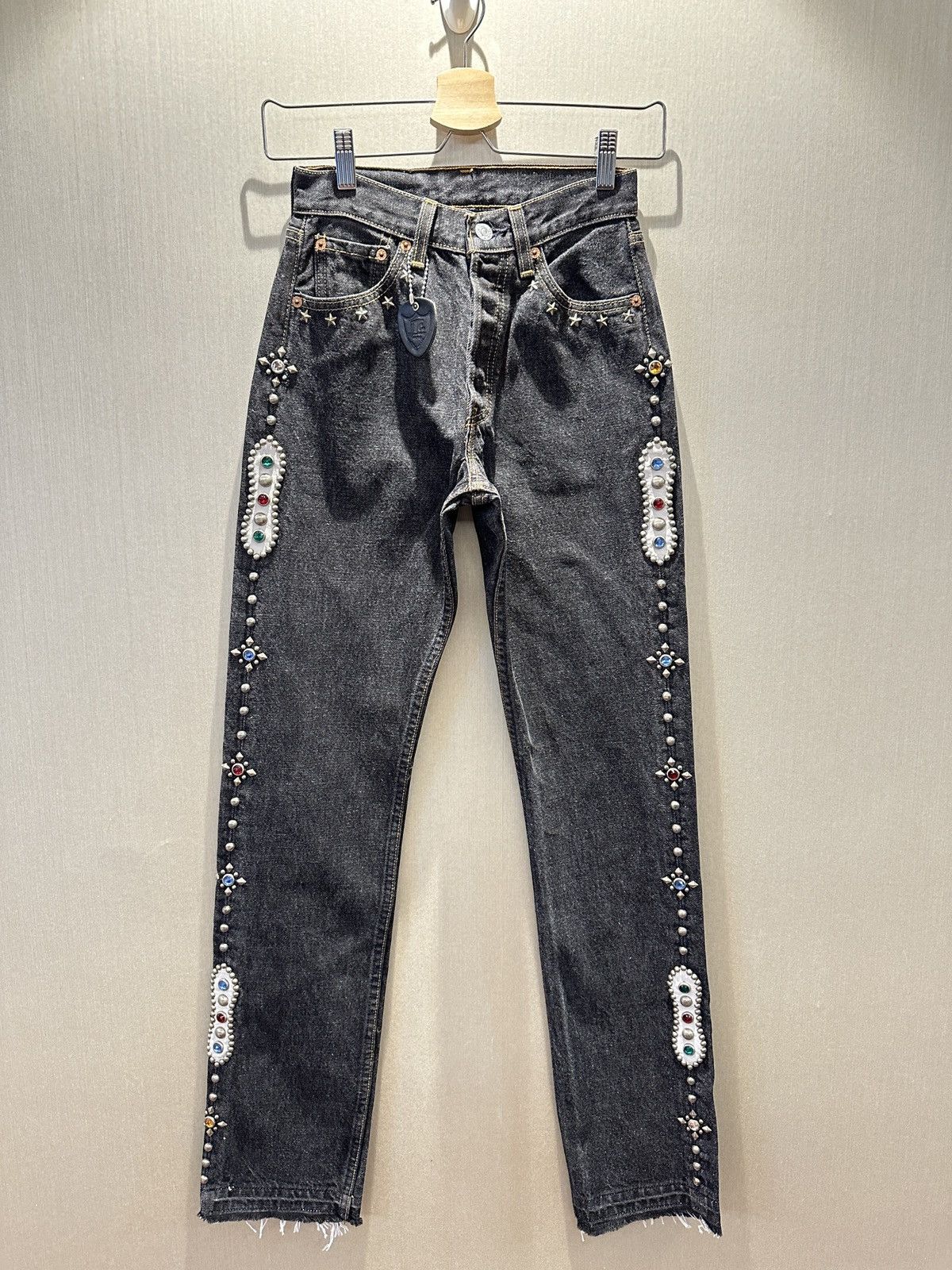 HTC IrregulaR HUMBLE Gemstone Studded Vintage Levi’s Jeans