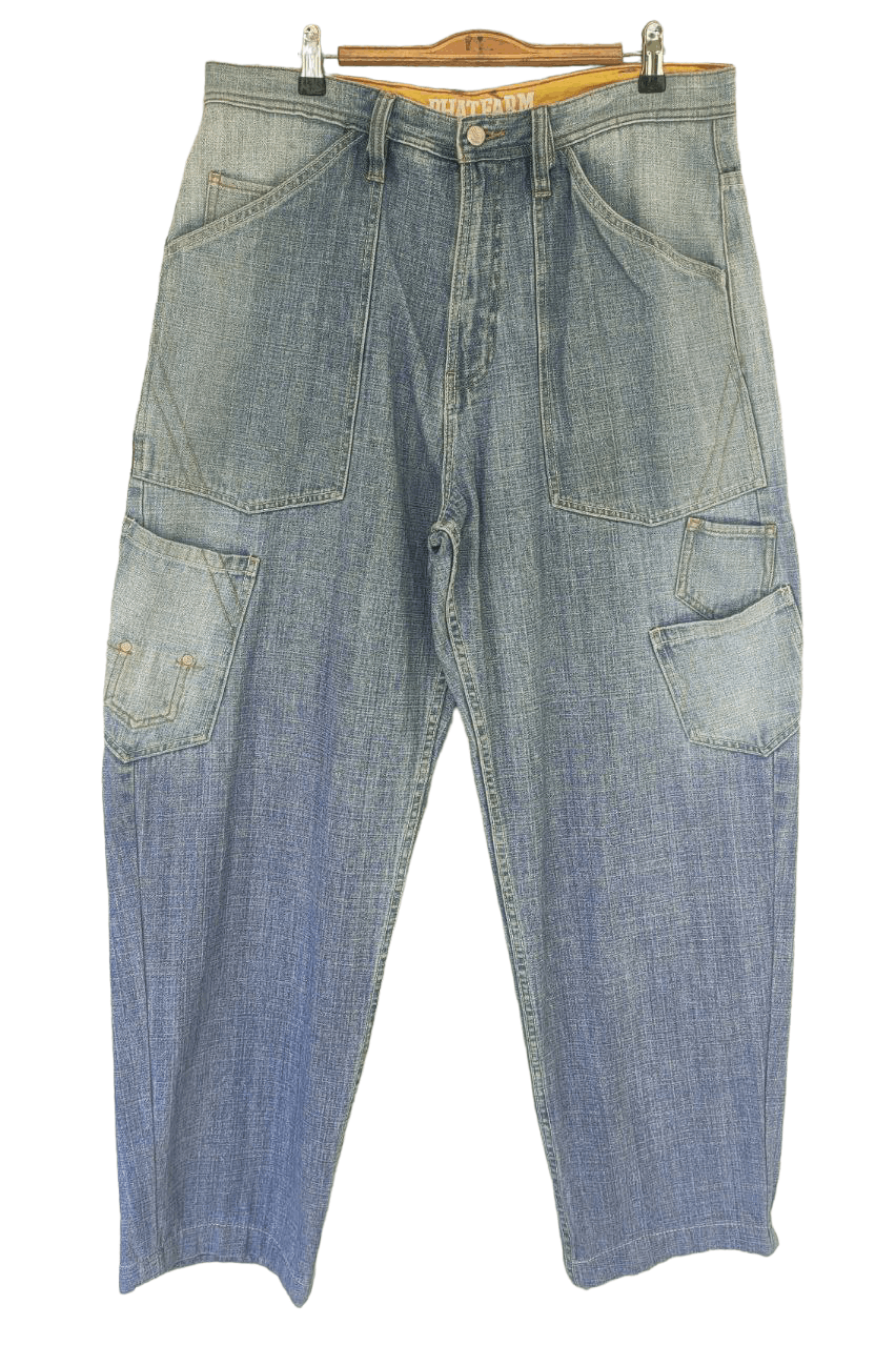 Phat Farm ❎ Phat Farm Baggy Denim Jnco Size US 35 - 2 Thumbnail