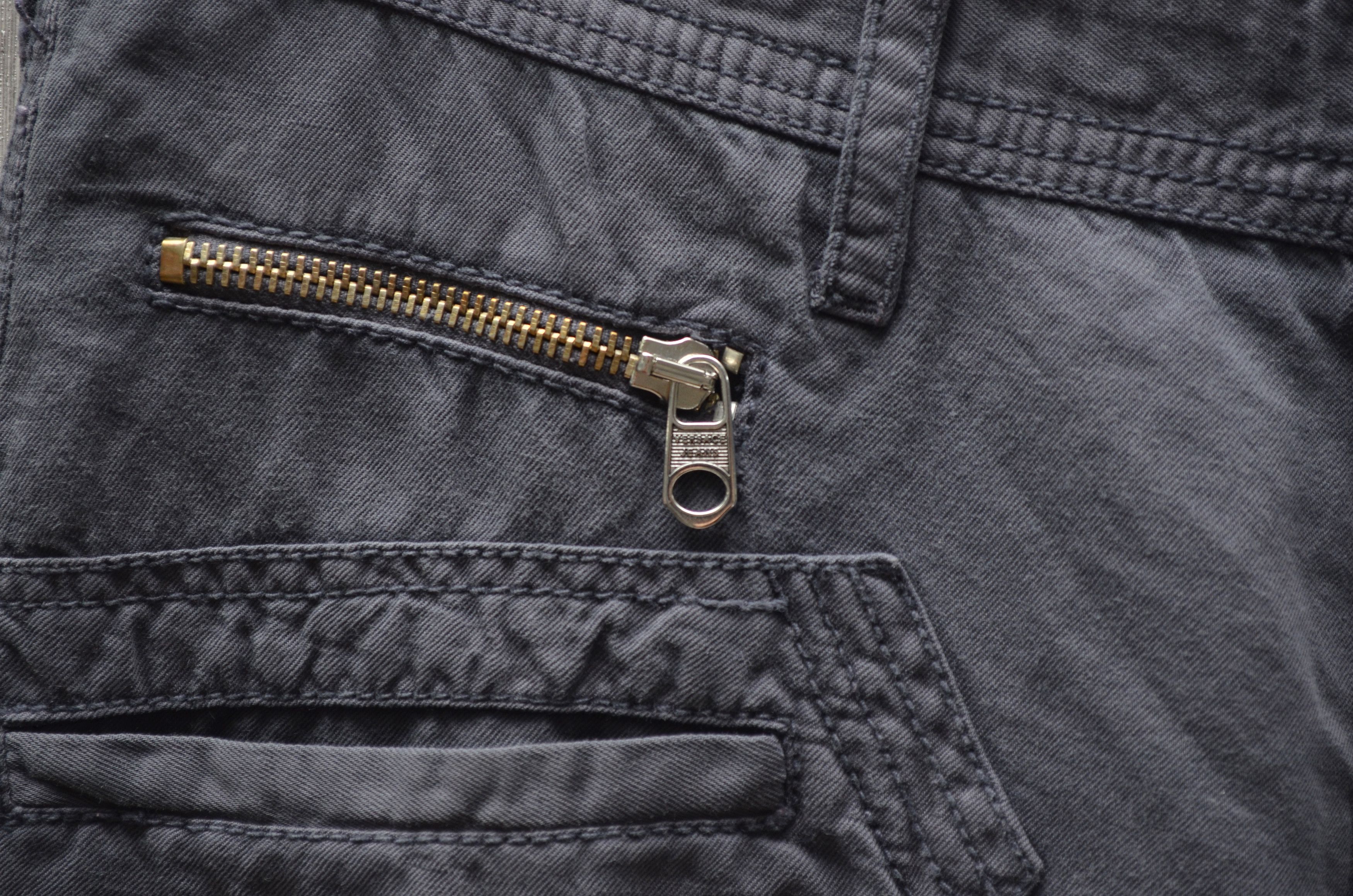 Versace × Versace Jeans Couture Versace Jeans Cargo Pants Navy Cotton Linen Sz W30 L34 Size US 31 - 8 Thumbnail