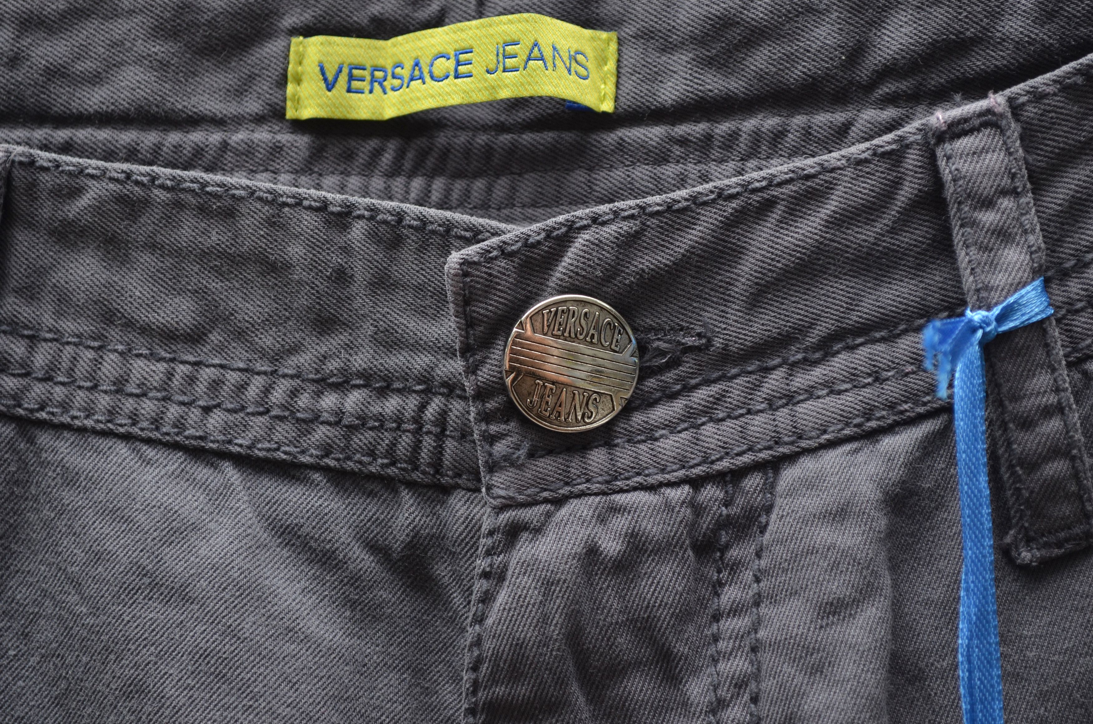 Versace × Versace Jeans Couture Versace Jeans Cargo Pants Navy Cotton Linen Sz W30 L34 Size US 31 - 11 Thumbnail
