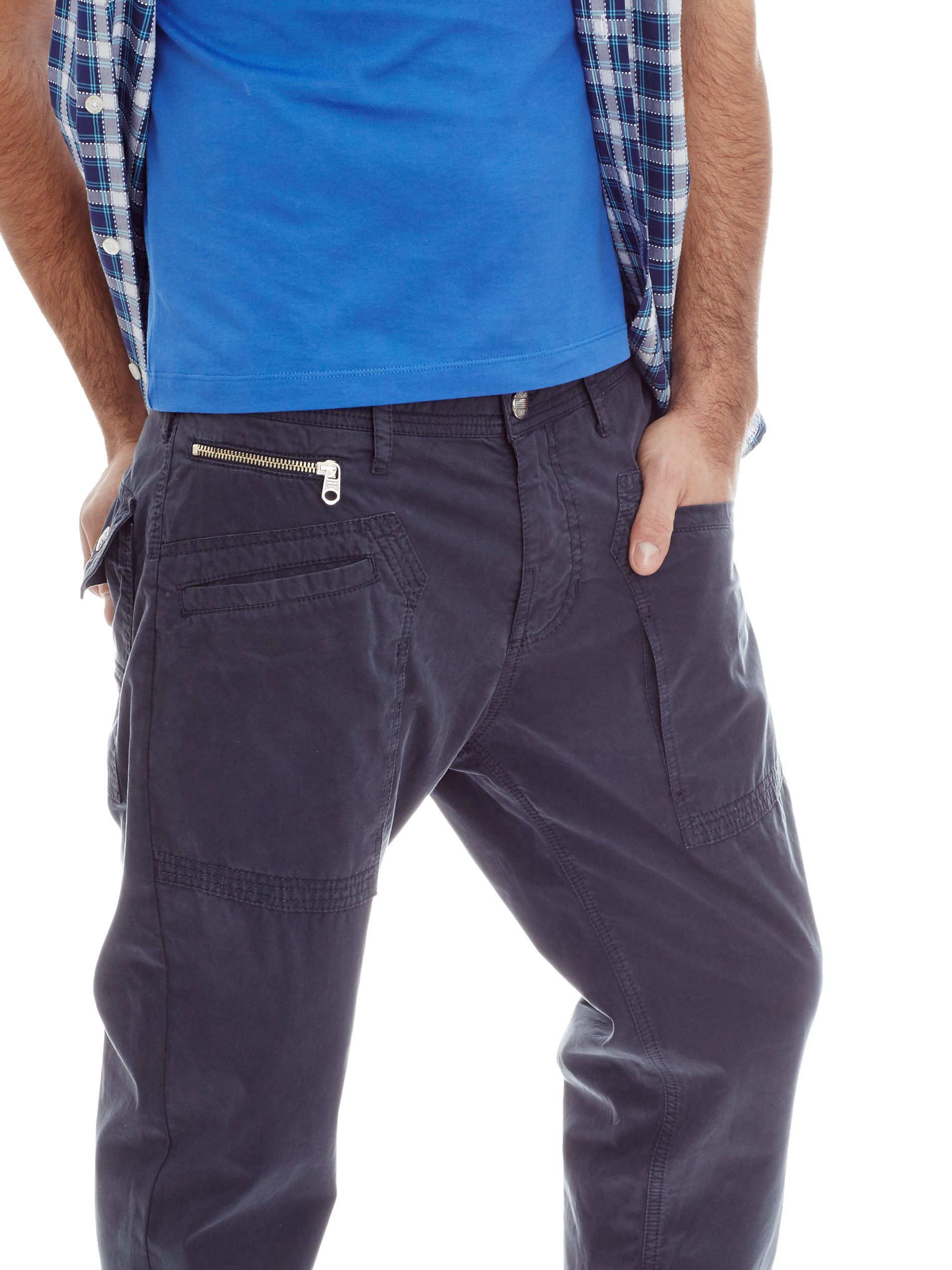 Versace × Versace Jeans Couture Versace Jeans Cargo Pants Navy Cotton Linen Sz W30 L34 Size US 31 - 5 Thumbnail