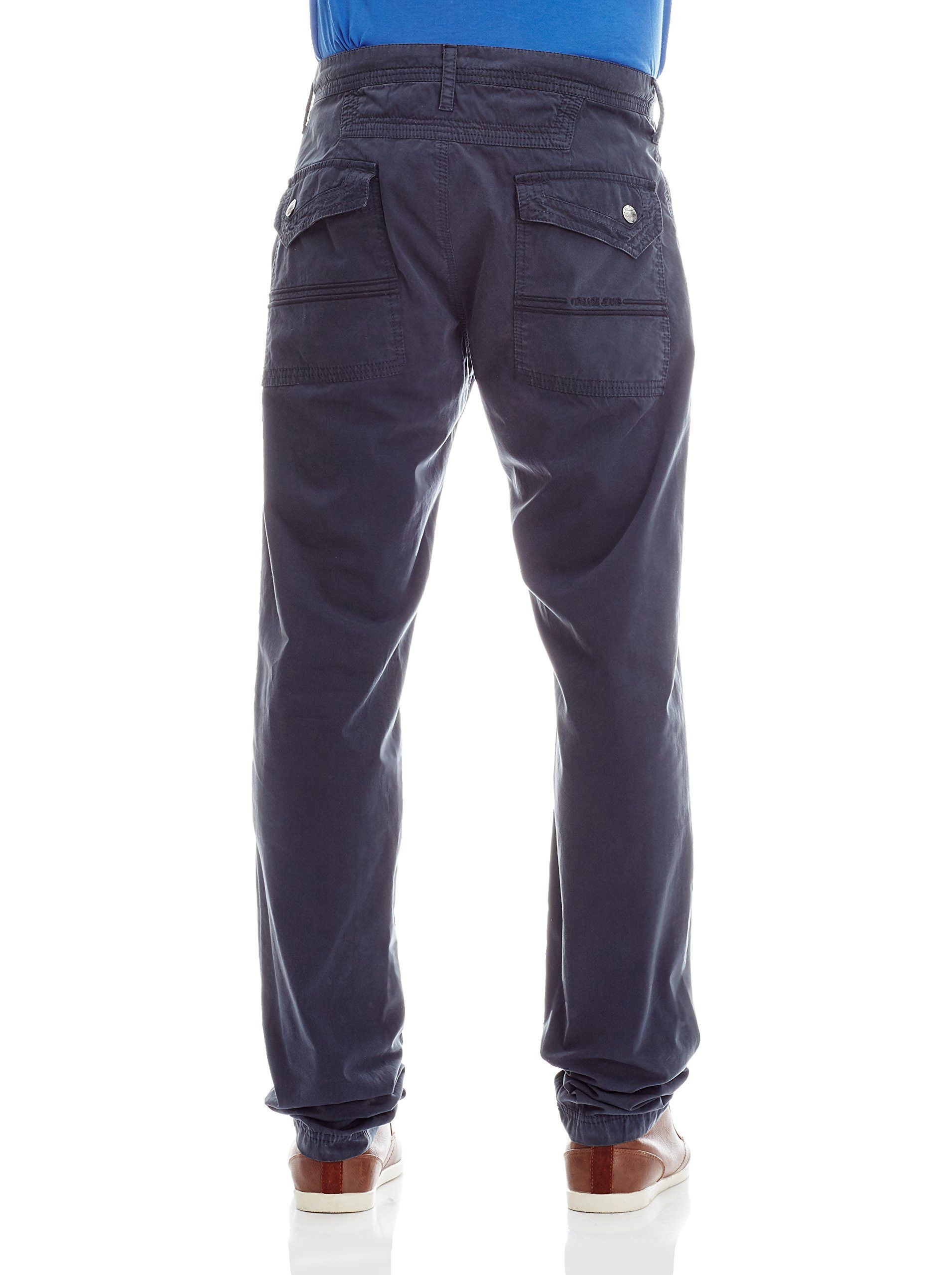 Versace × Versace Jeans Couture Versace Jeans Cargo Pants Navy Cotton Linen Sz W30 L34 Size US 31 - 4 Thumbnail