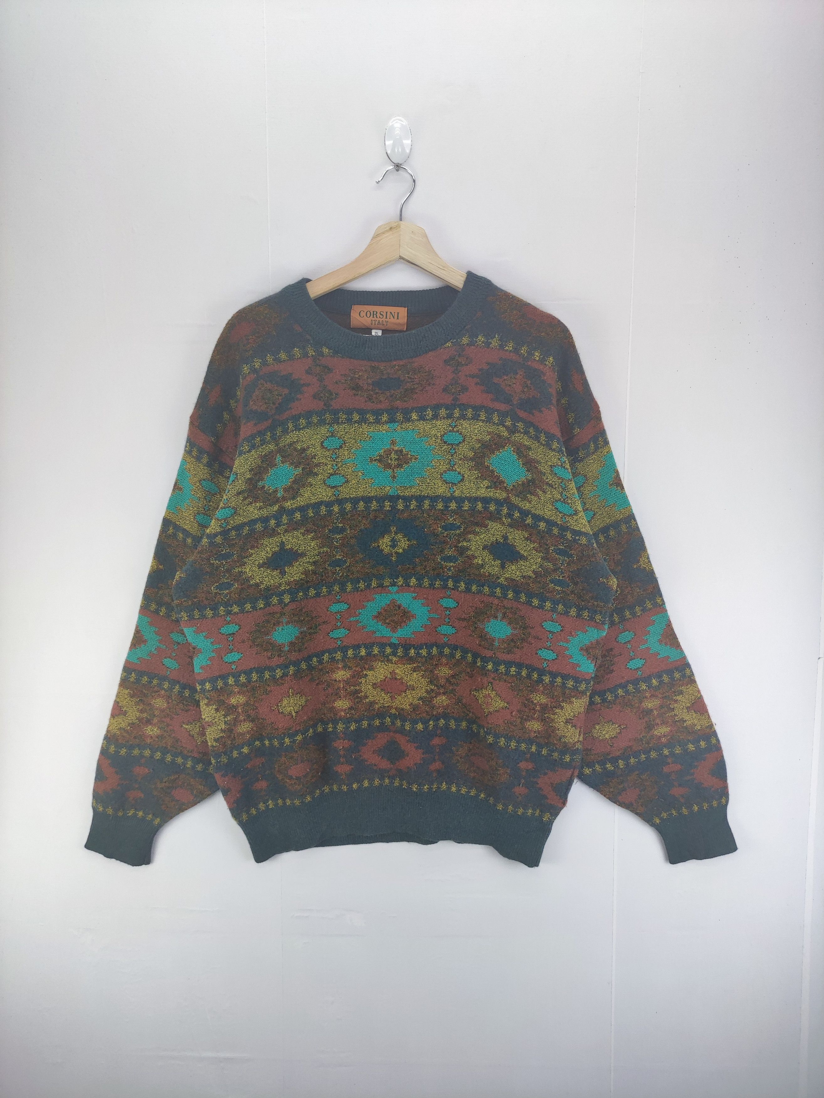 Aran Isles Knitwear Vintage Corsini Knit Sweater Jumper Size US L / EU 52-54 / 3 - 1 Thumbnail