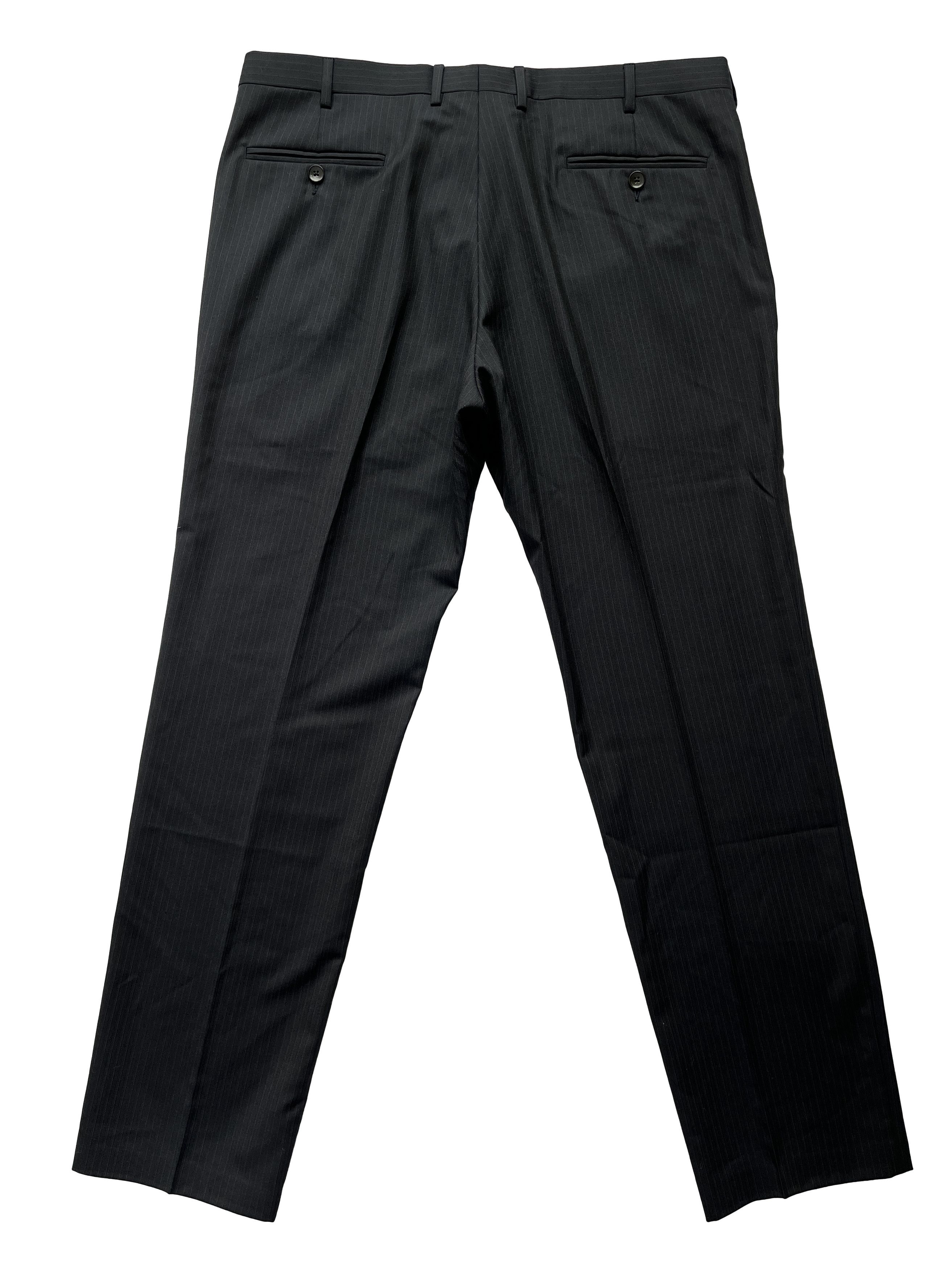 Gucci ⚡️QUICK SALE⚡️Gucci Black with Pinstipe Pants Trousers Size US 38 / EU 54 - 2 Thumbnail
