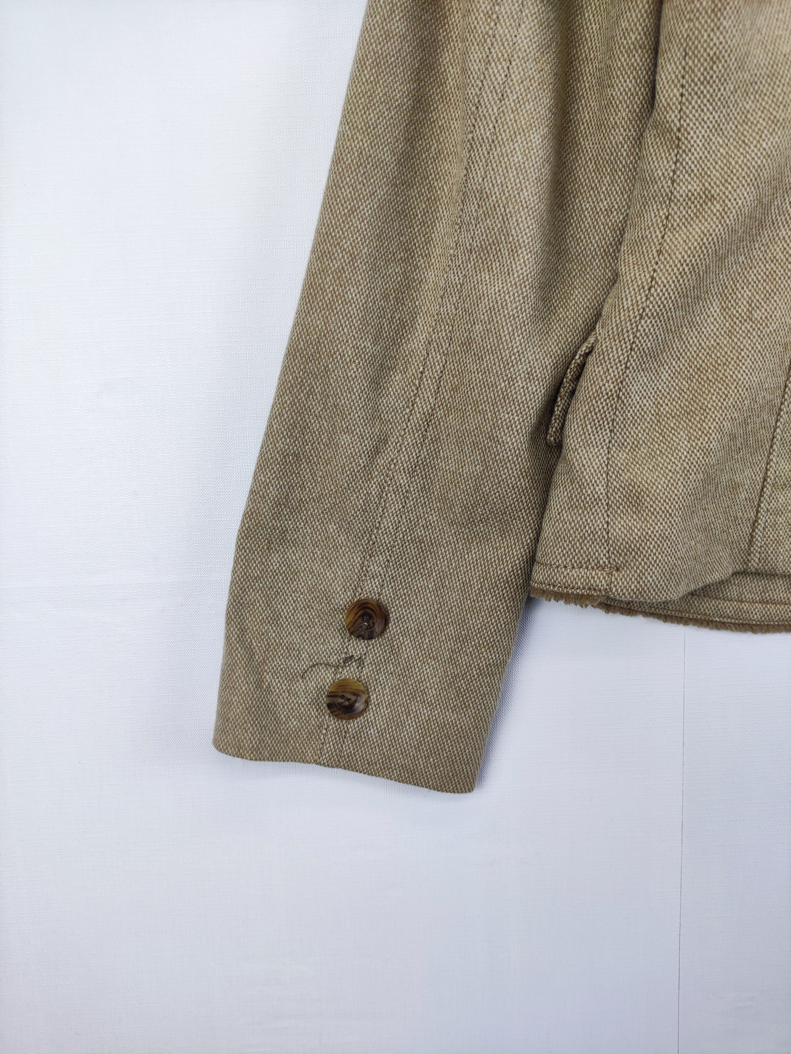 Anne Klein Vintage Anna Klien Cropped Coat Blazer Jacket Size XXS / US 00 / IT 34 - 9 Thumbnail