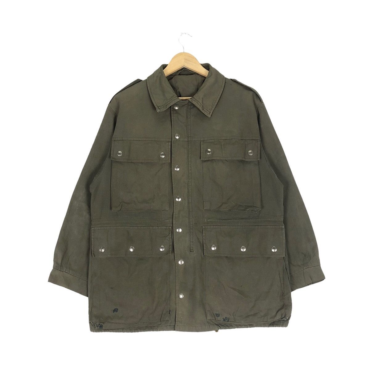 Le Laboureur Vintage Army Swiss Made Field Jacket Size US M / EU 48-50 / 2 - 1 Thumbnail