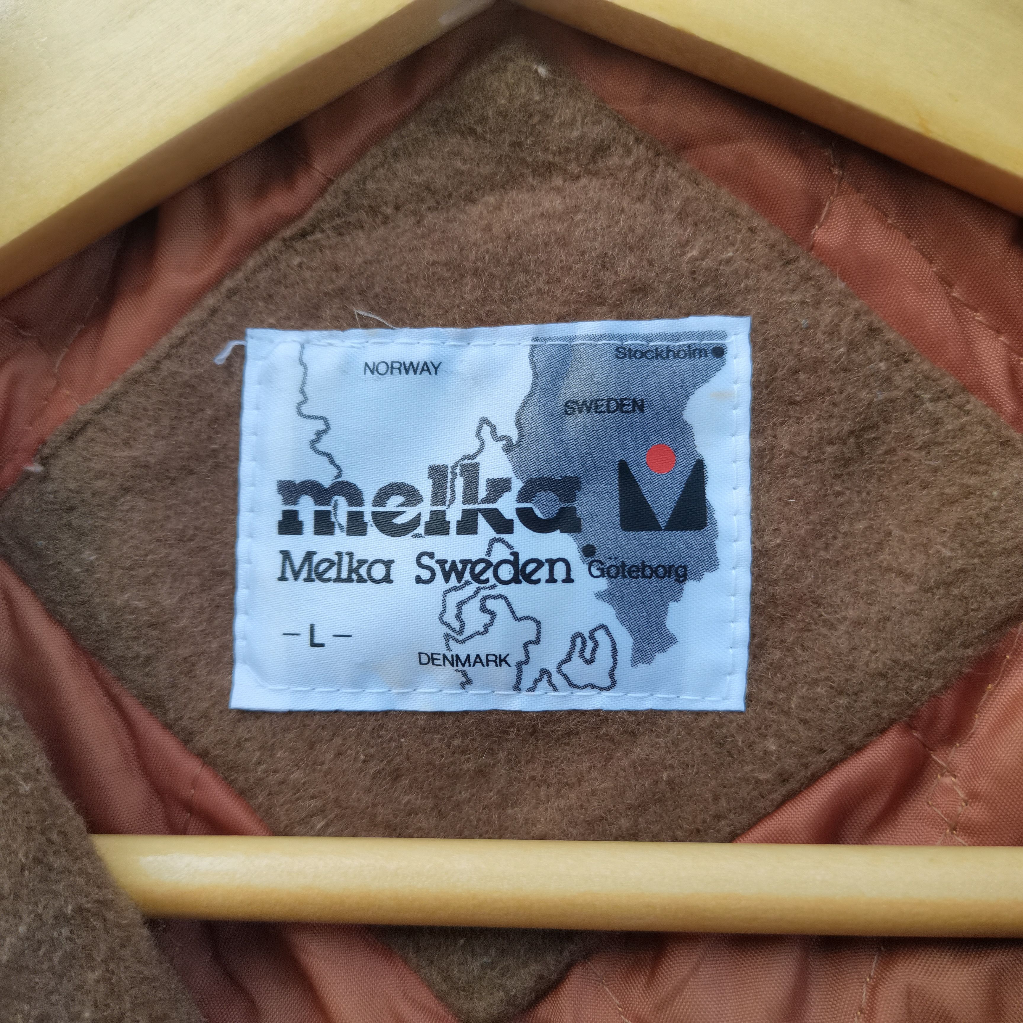 Vintage OFFER🔥Vintage Melka Sweden Bombers Style Wool Jacket Size US L / EU 52-54 / 3 - 15 Thumbnail