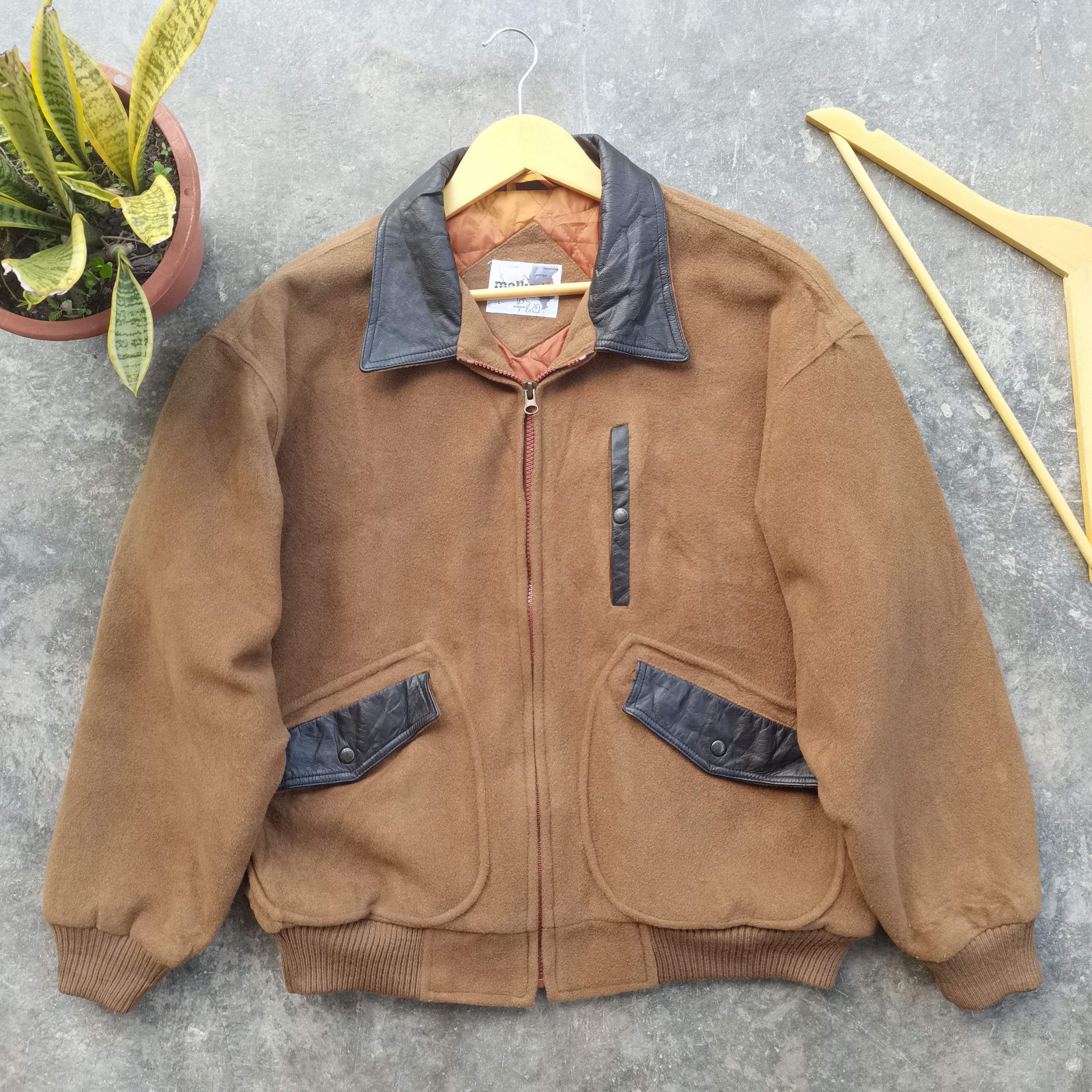 Vintage OFFER🔥Vintage Melka Sweden Bombers Style Wool Jacket Size US L / EU 52-54 / 3 - 3 Thumbnail