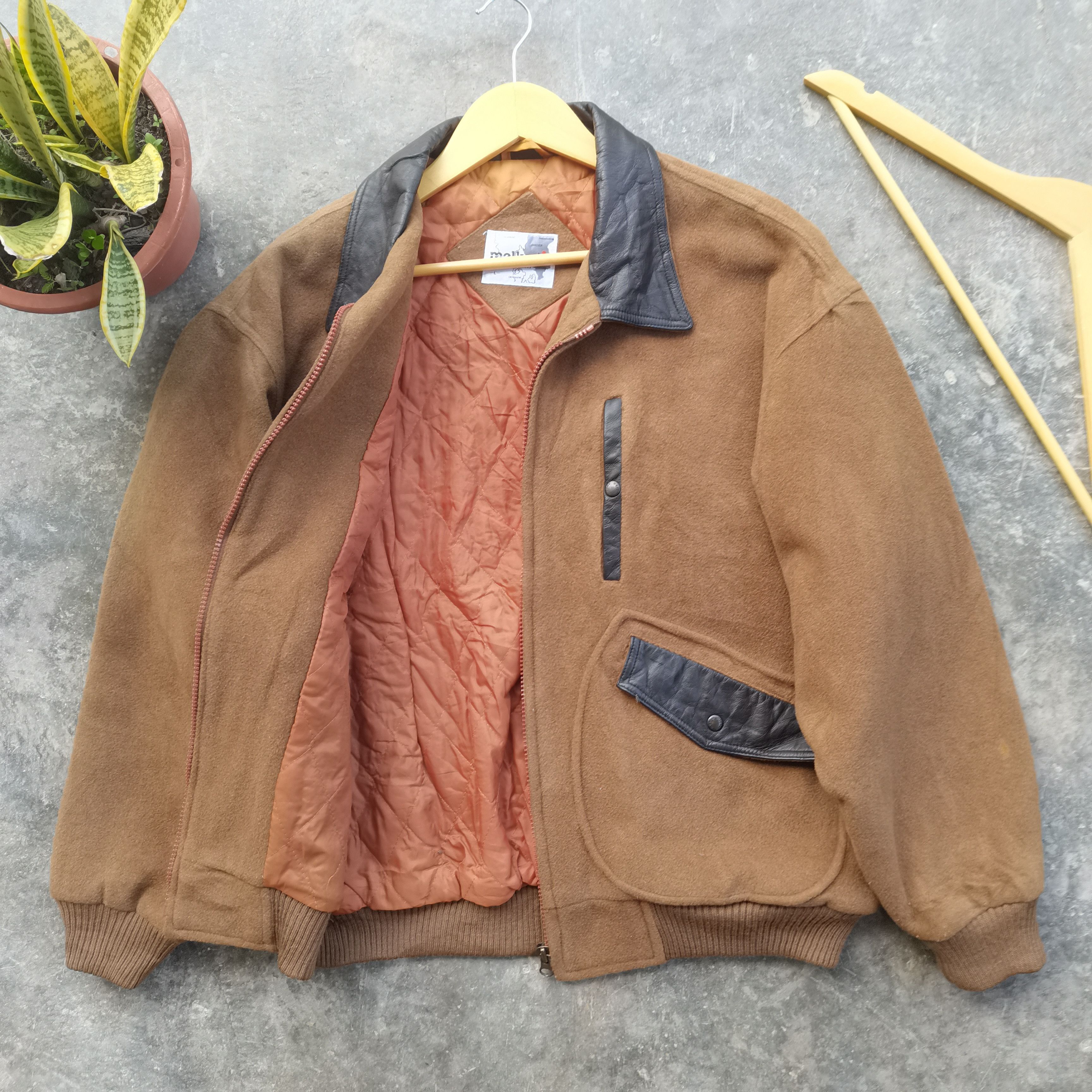 Vintage OFFER🔥Vintage Melka Sweden Bombers Style Wool Jacket Size US L / EU 52-54 / 3 - 4 Thumbnail
