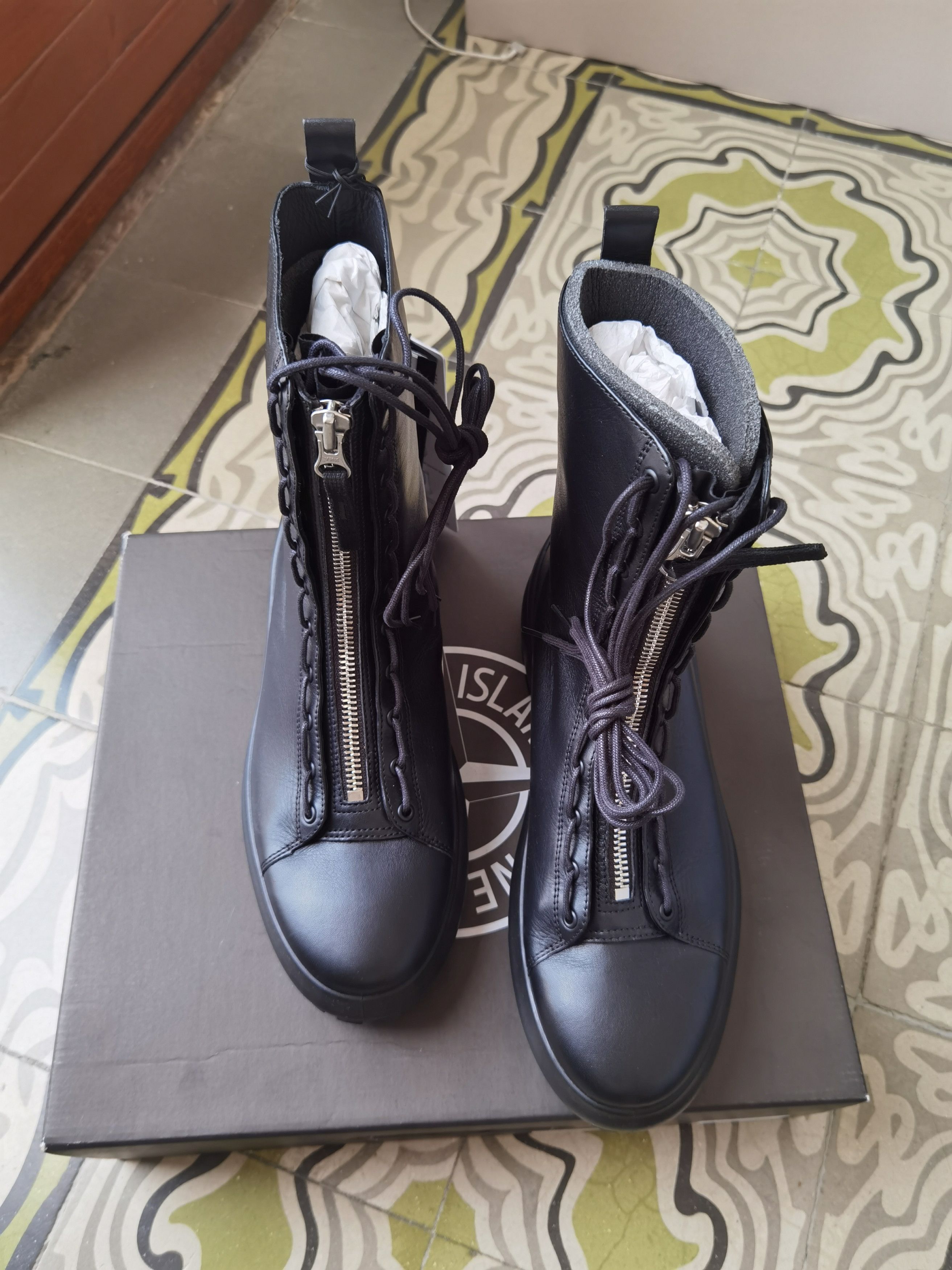 Stone Island Stone Island Leather Combat boots Size US 11 / EU 44 - 6 Thumbnail