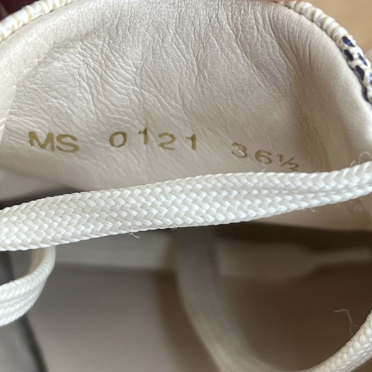 Louis Vuitton Louis Vuitton Leather Beige Trainers LV Shoes Checkered Size US 5.5 / IT 35.5 - 7 Thumbnail
