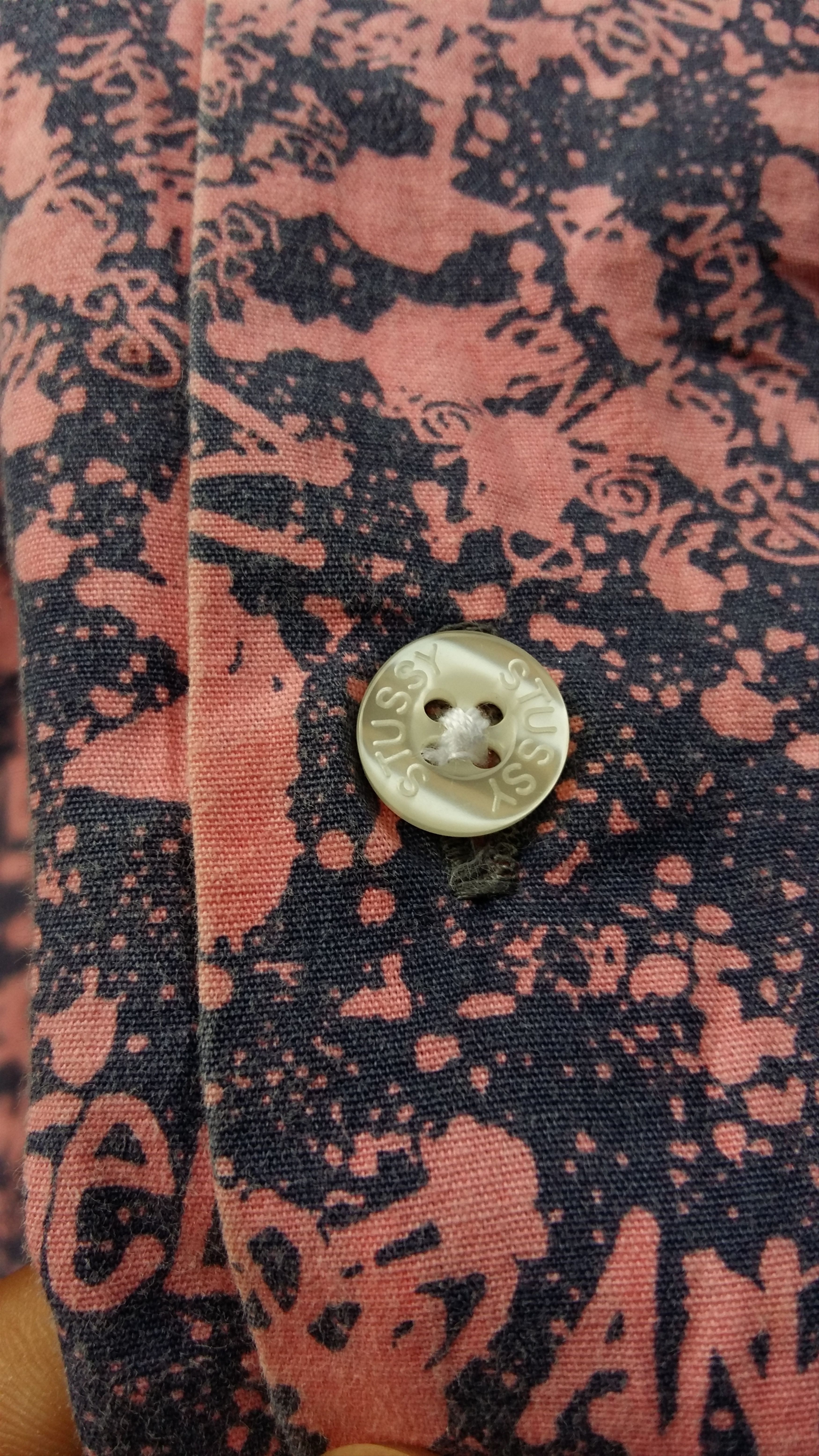 RARE!!! Vintage Stussy Fullprint Button Up Shirt