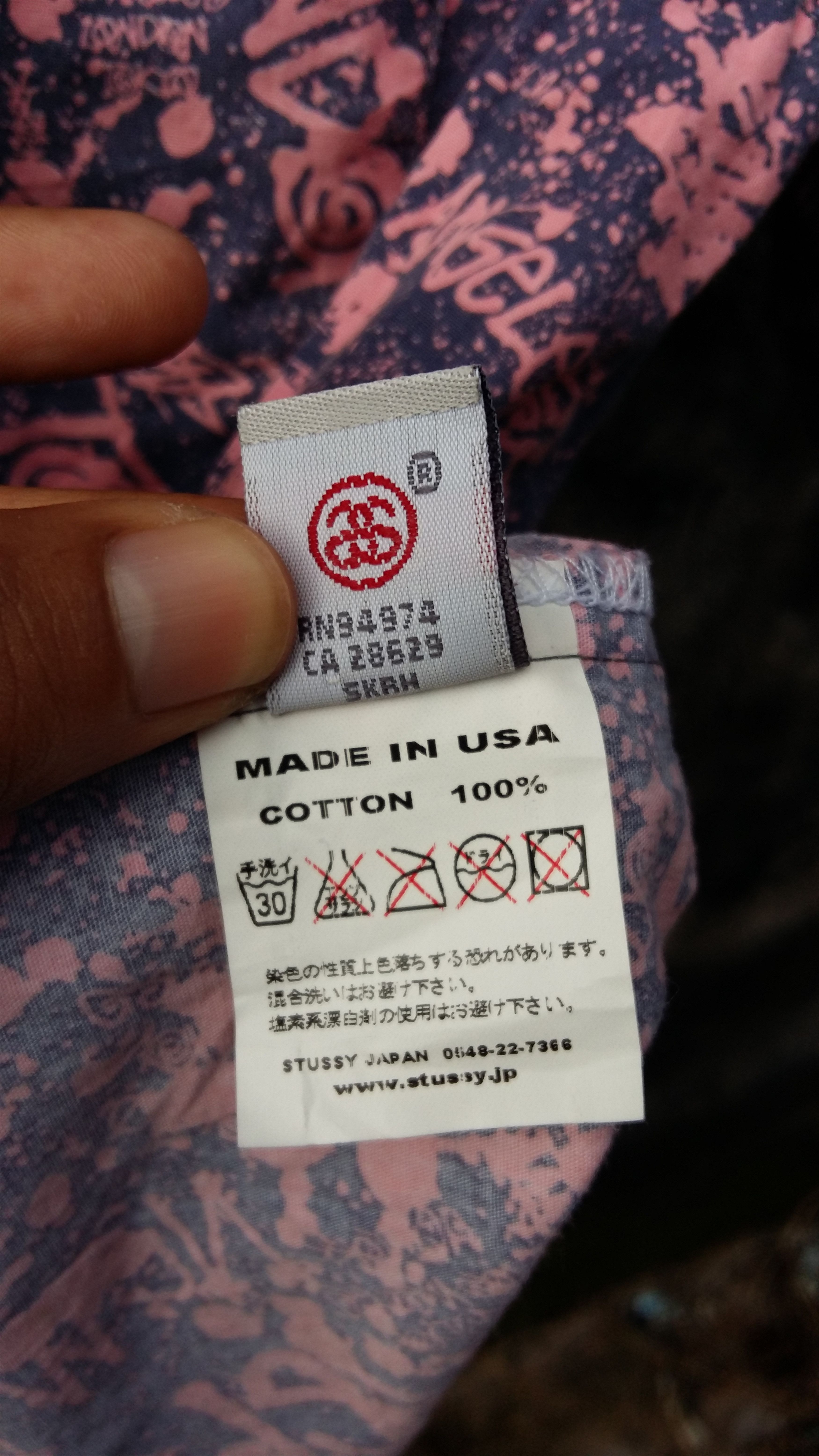 RARE!!! Vintage Stussy Fullprint Button Up Shirt