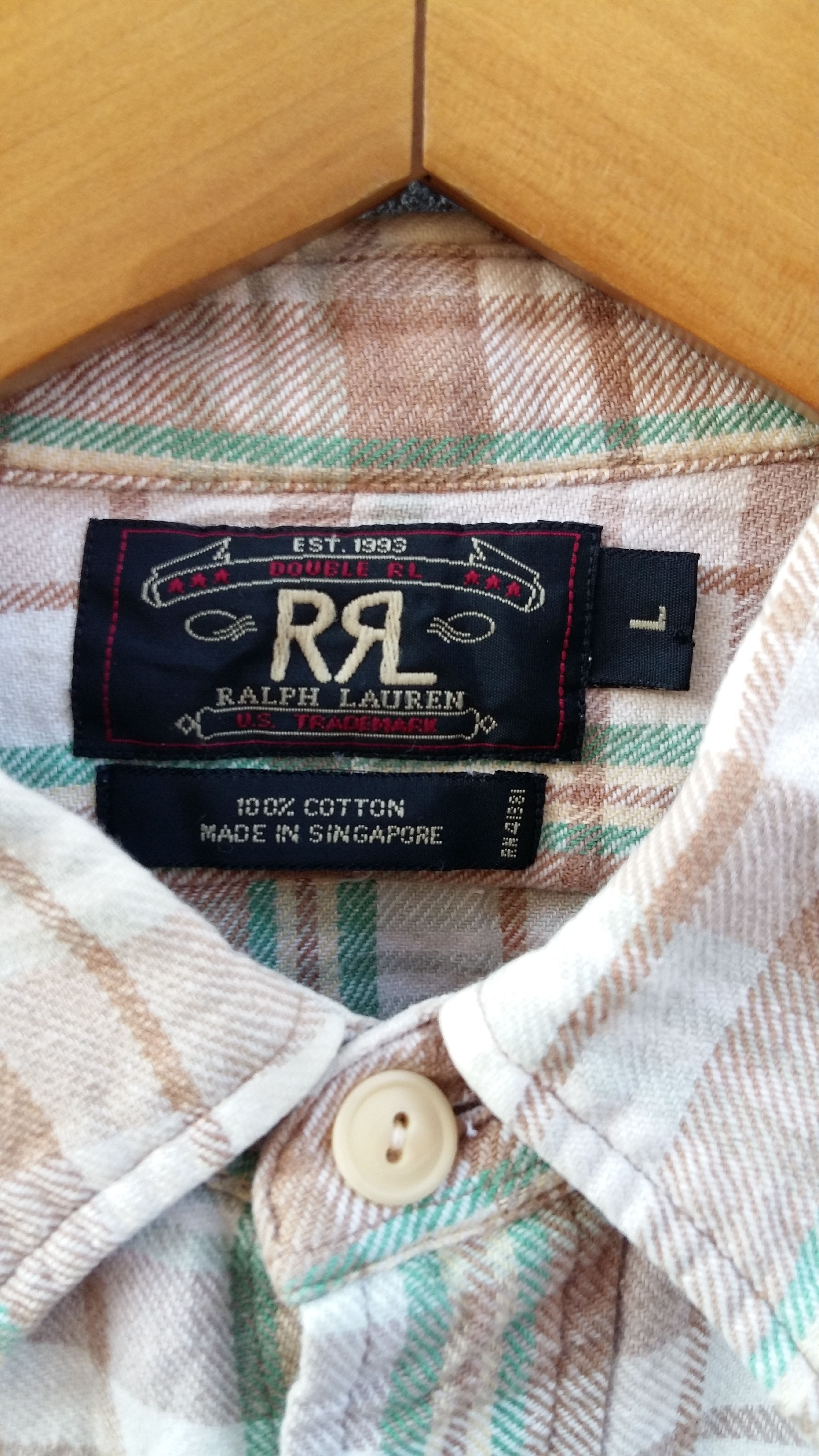 RRL Ralph Lauren × Ralph Lauren × Vintage Rare🔥Vintage RRL Ralph Lauren Flannel Button Up Shirt Size US XL / EU 56 / 4 - 3 Thumbnail