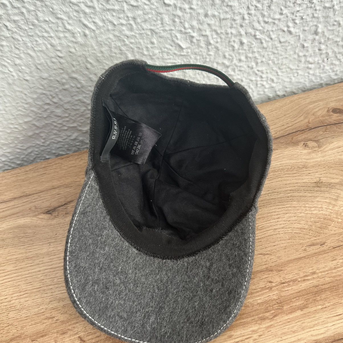 Gucci Gucci Hat Grey White Logo GG Fullcap Size ONE SIZE - 6 Thumbnail