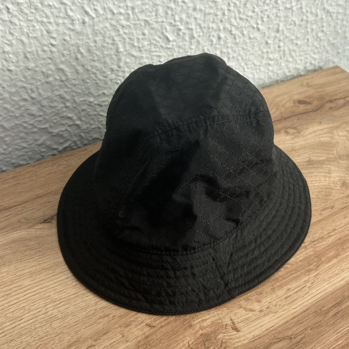Gucci Gucci Bucket Hat Monogram Black Size ONE SIZE - 2 Thumbnail
