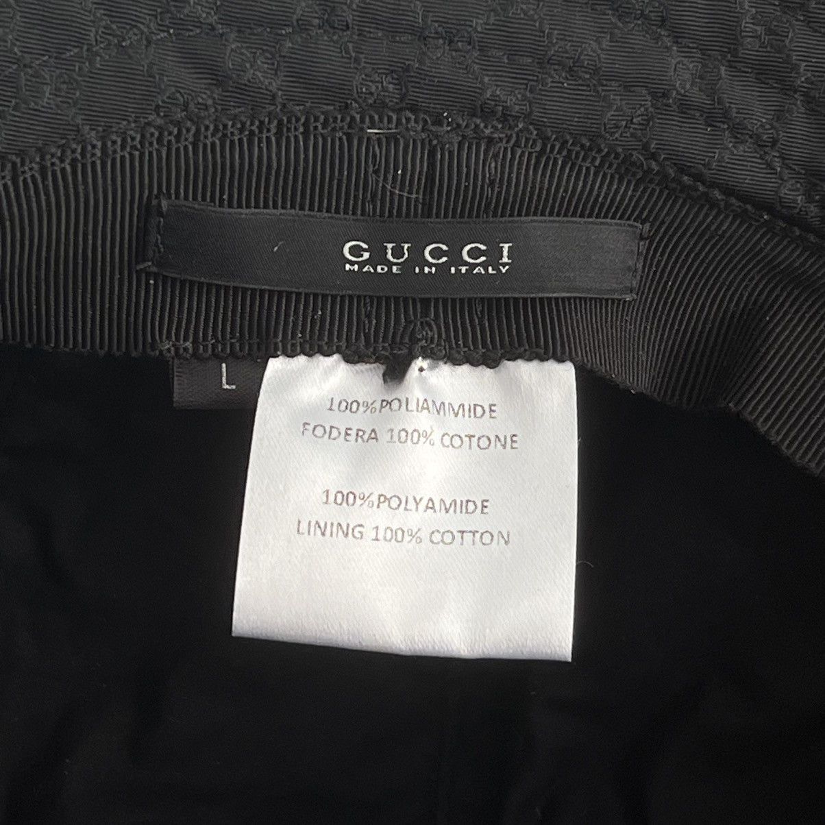Gucci Gucci Bucket Hat Monogram Black Size ONE SIZE - 5 Thumbnail