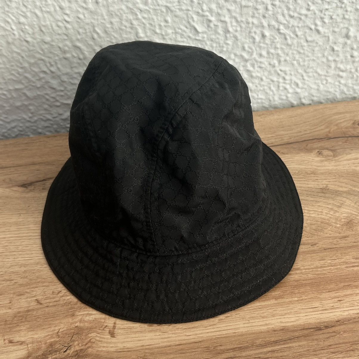 Gucci Gucci Bucket Hat Monogram Black Size ONE SIZE - 3 Thumbnail