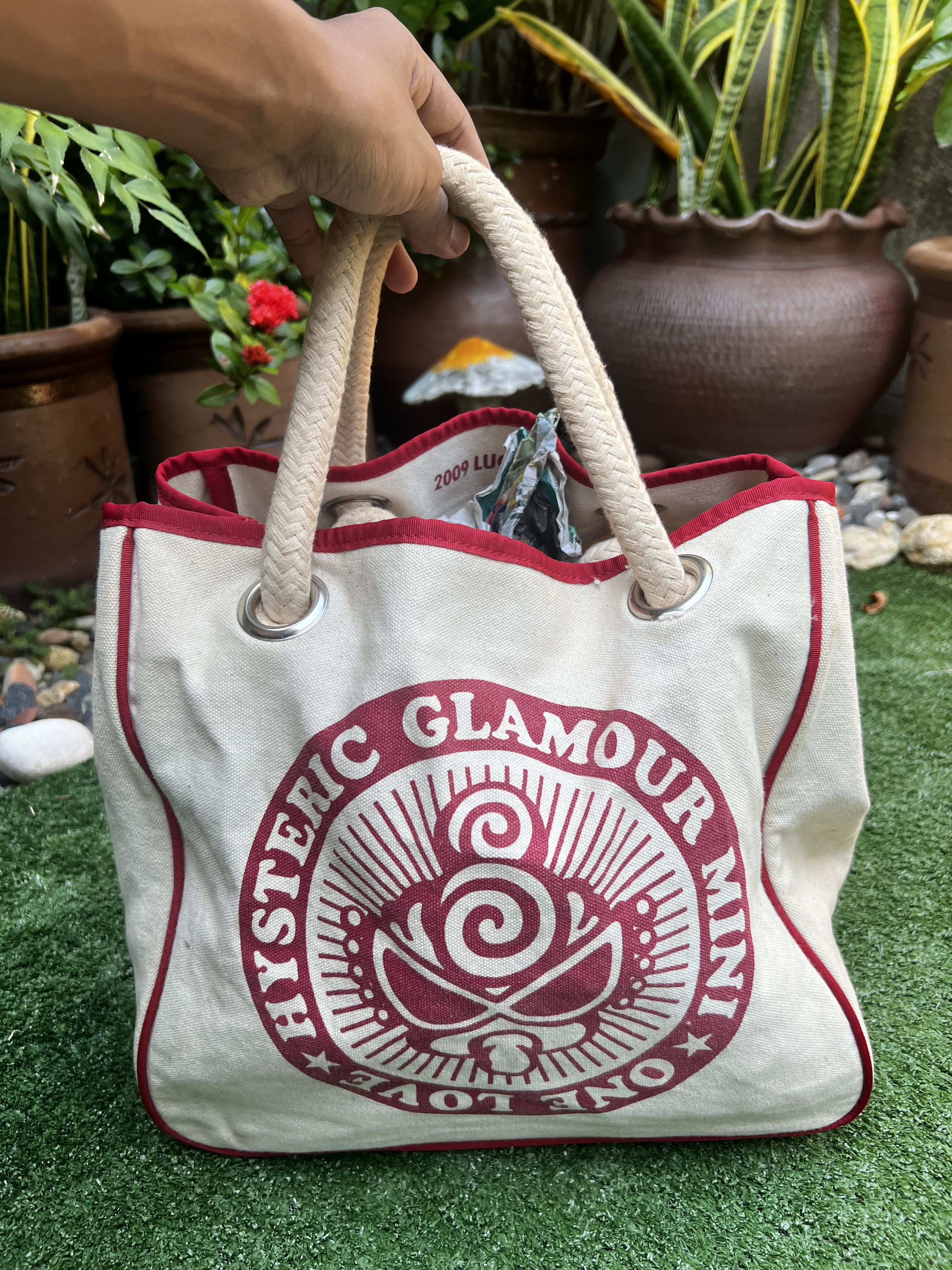 Hysteric Glamour Hysteric Glamour Mini One Love Tote Bag Canvas Size ONE SIZE - 2 Thumbnail
