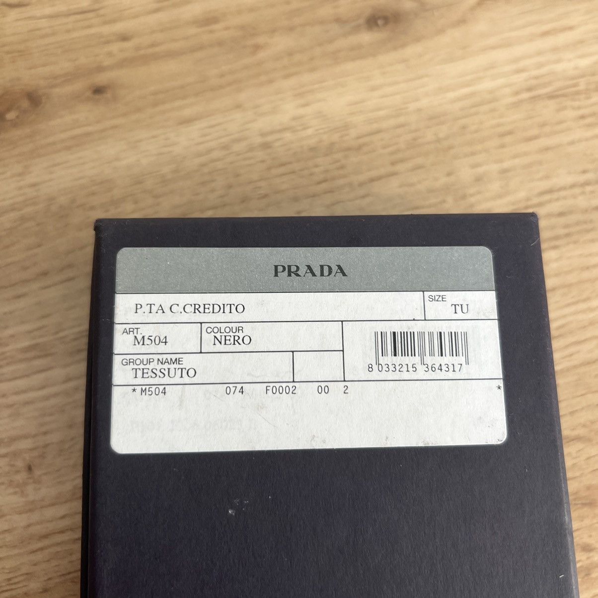 Prada Black Wallet Leather Prada Traingle Logo Size ONE SIZE - 10 Thumbnail