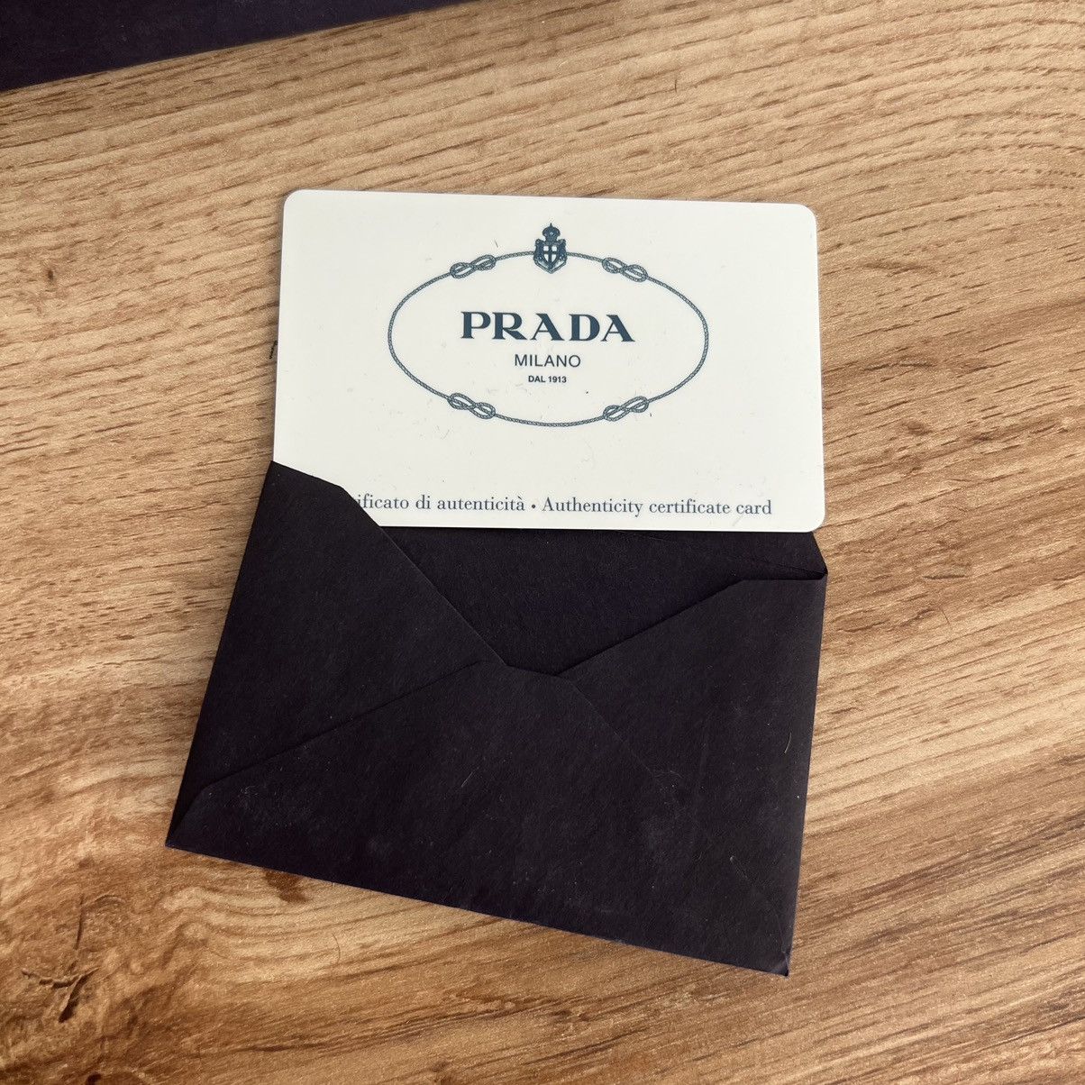Prada Black Wallet Leather Prada Traingle Logo Size ONE SIZE - 9 Thumbnail
