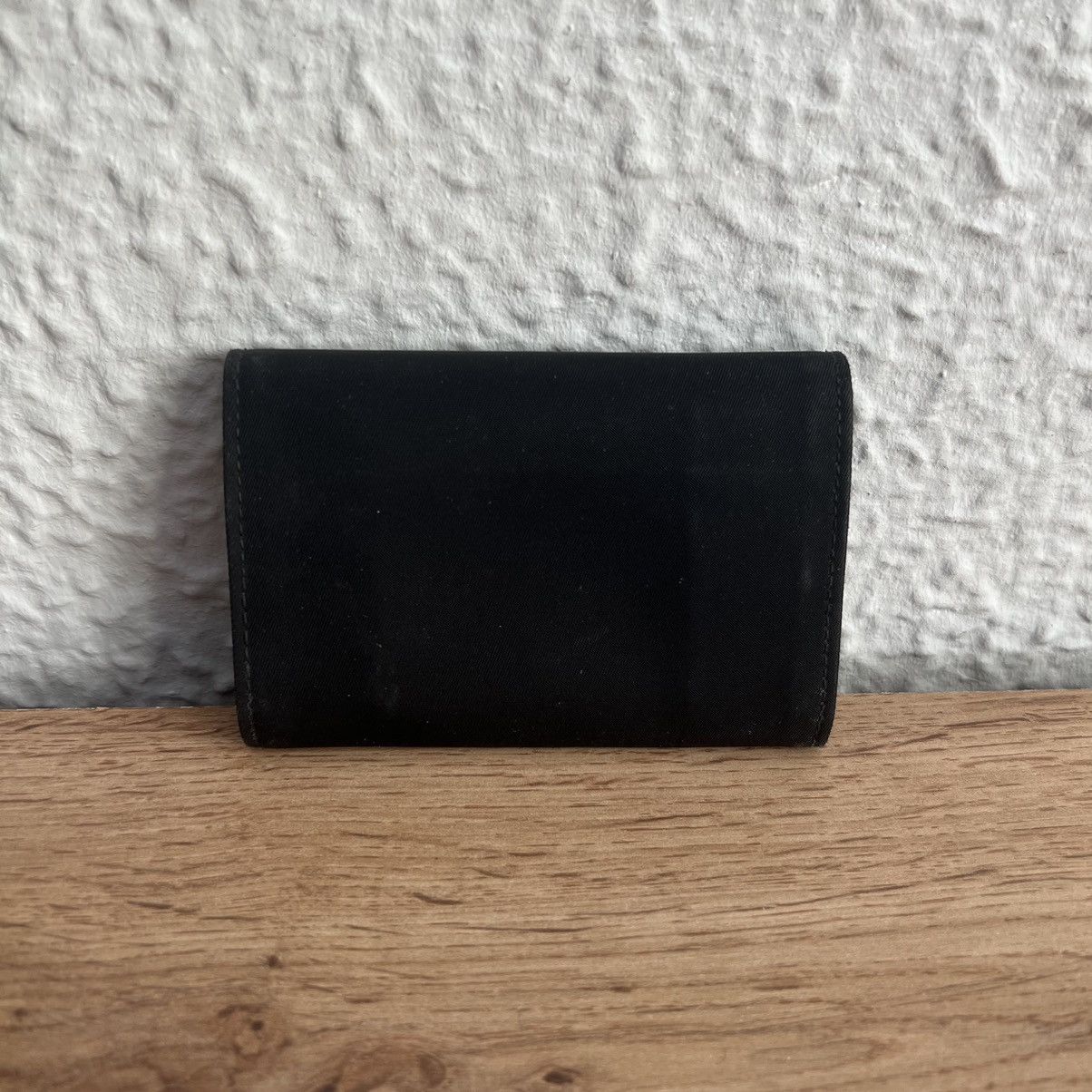 Prada Black Wallet Leather Prada Traingle Logo Size ONE SIZE - 3 Thumbnail