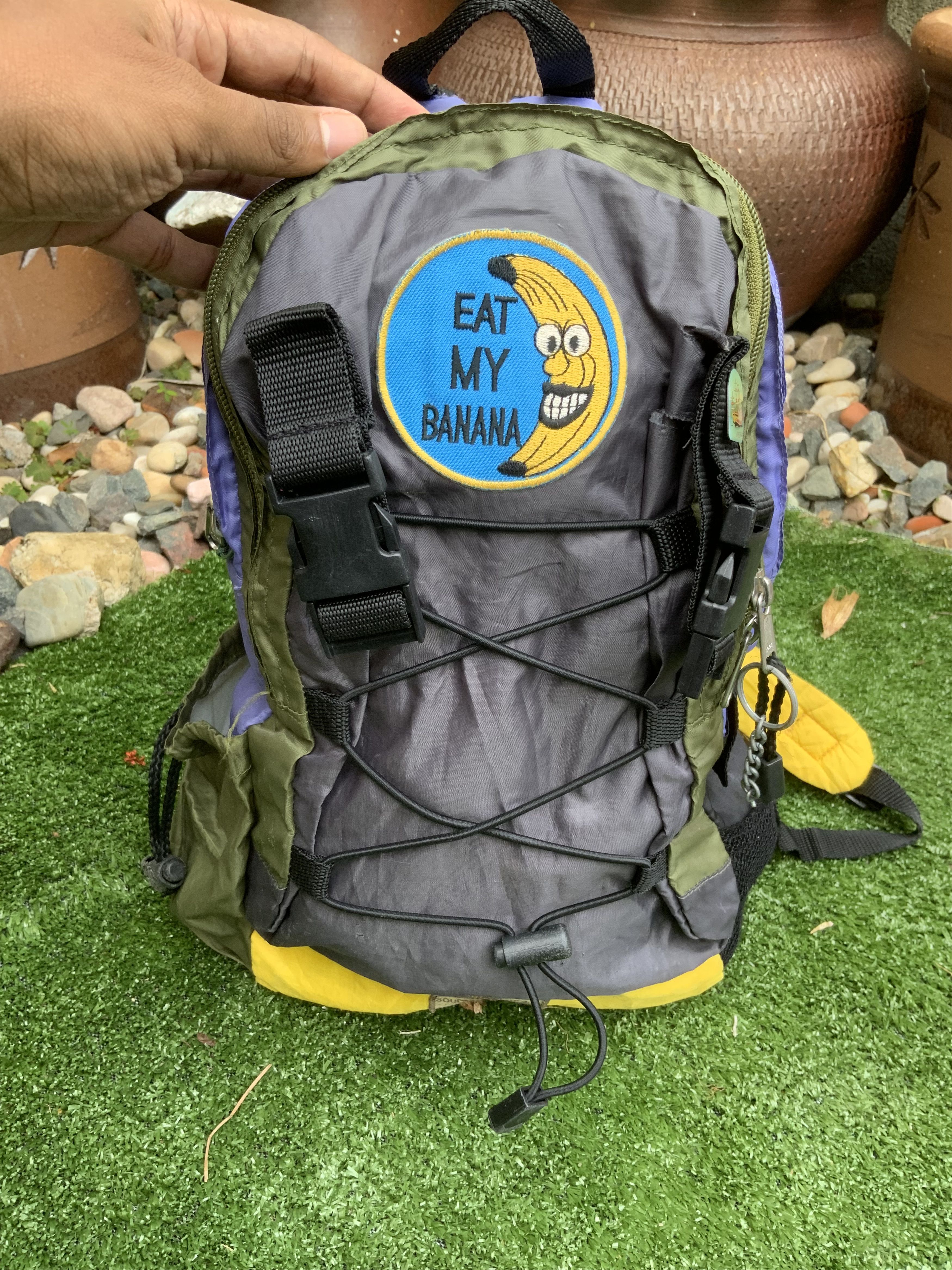 Japanese Brand Free & Blue Eat My Banana Multicolor mini backpack Size ONE SIZE - 5 Thumbnail