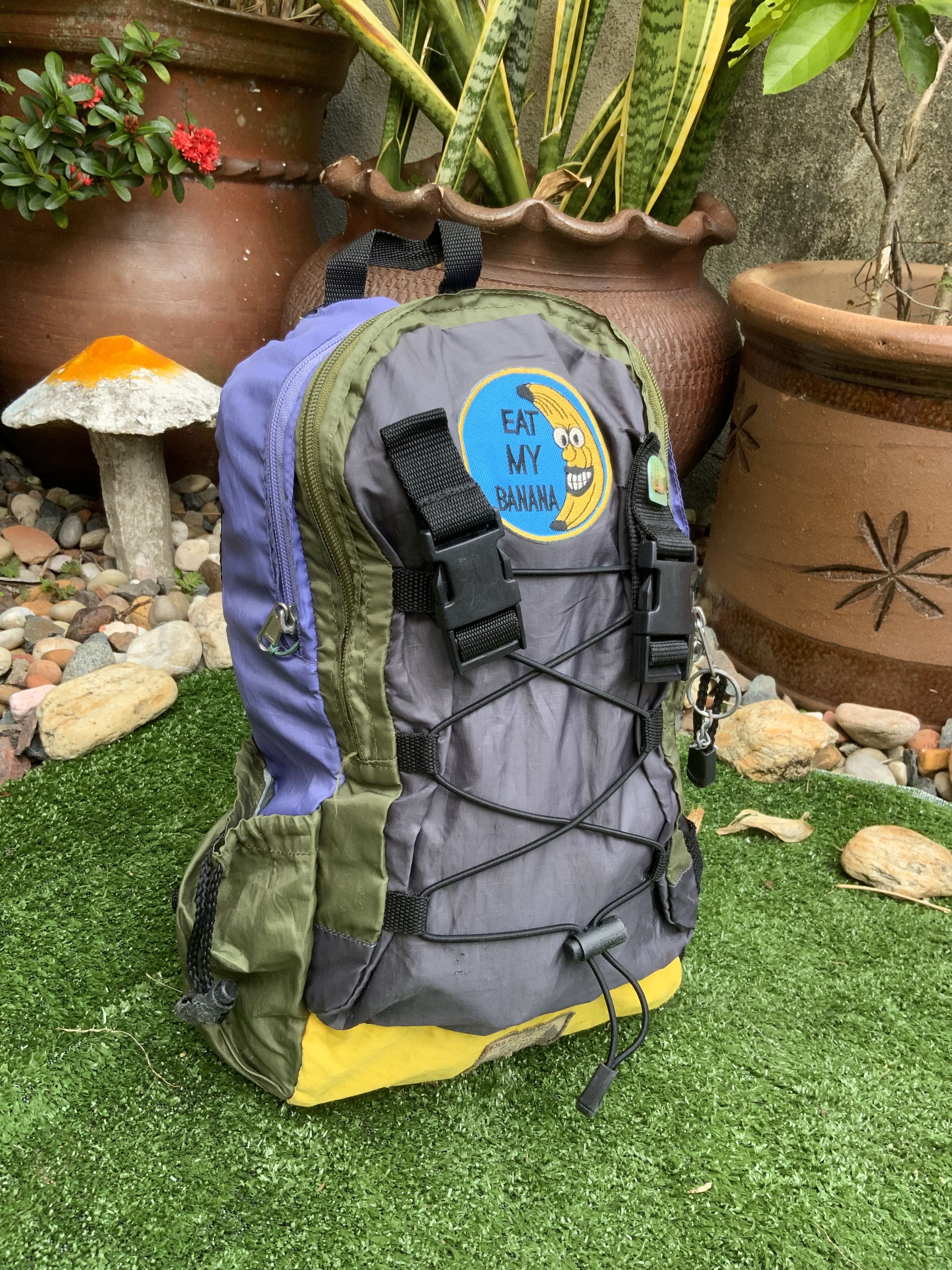Japanese Brand Free & Blue Eat My Banana Multicolor mini backpack Size ONE SIZE - 1 Thumbnail