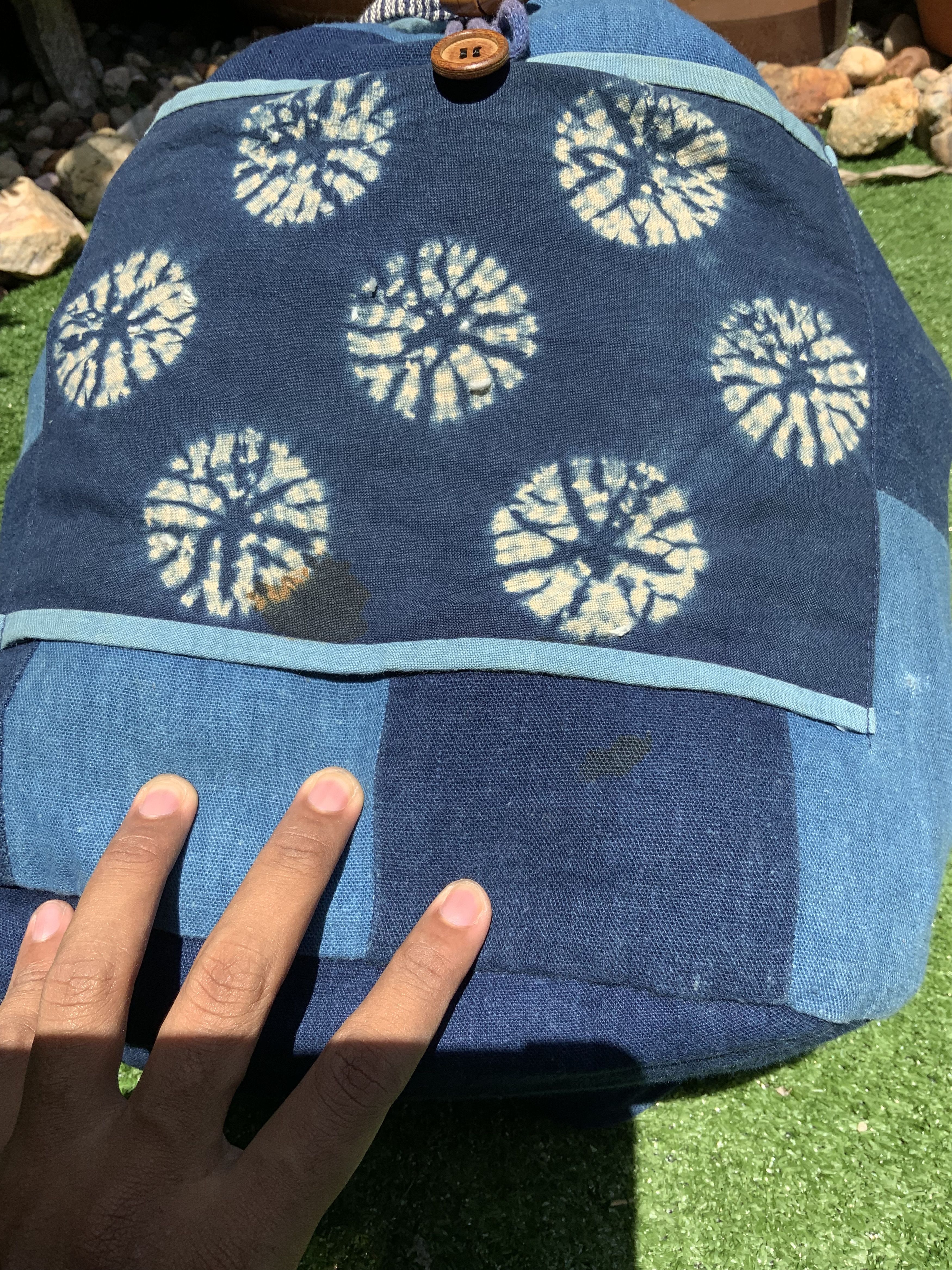 Japanese Brand Boro / Sashiko Style Patchwork Japanese Bagpack Size ONE SIZE - 6 Thumbnail