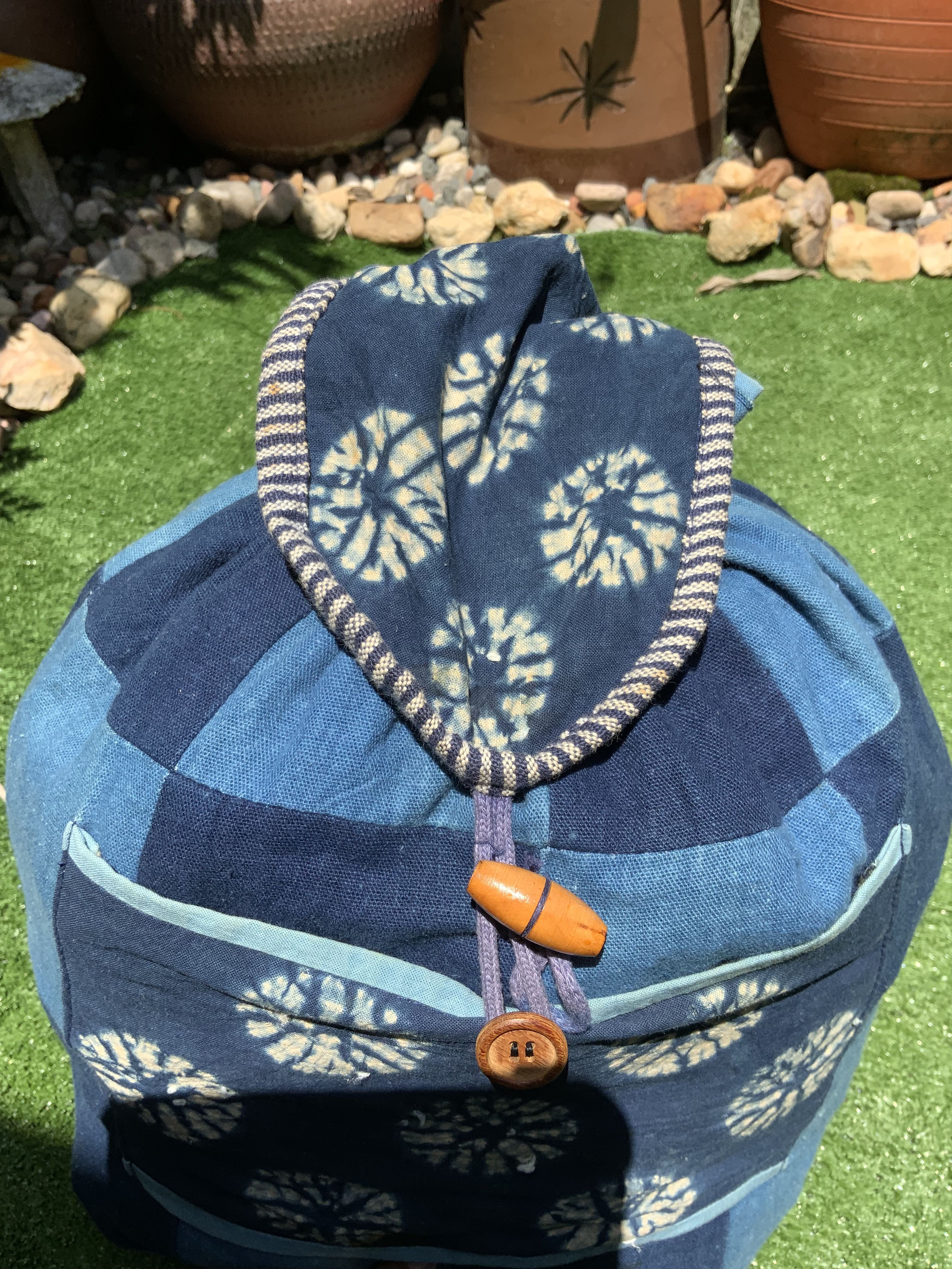 Japanese Brand Boro / Sashiko Style Patchwork Japanese Bagpack Size ONE SIZE - 8 Thumbnail