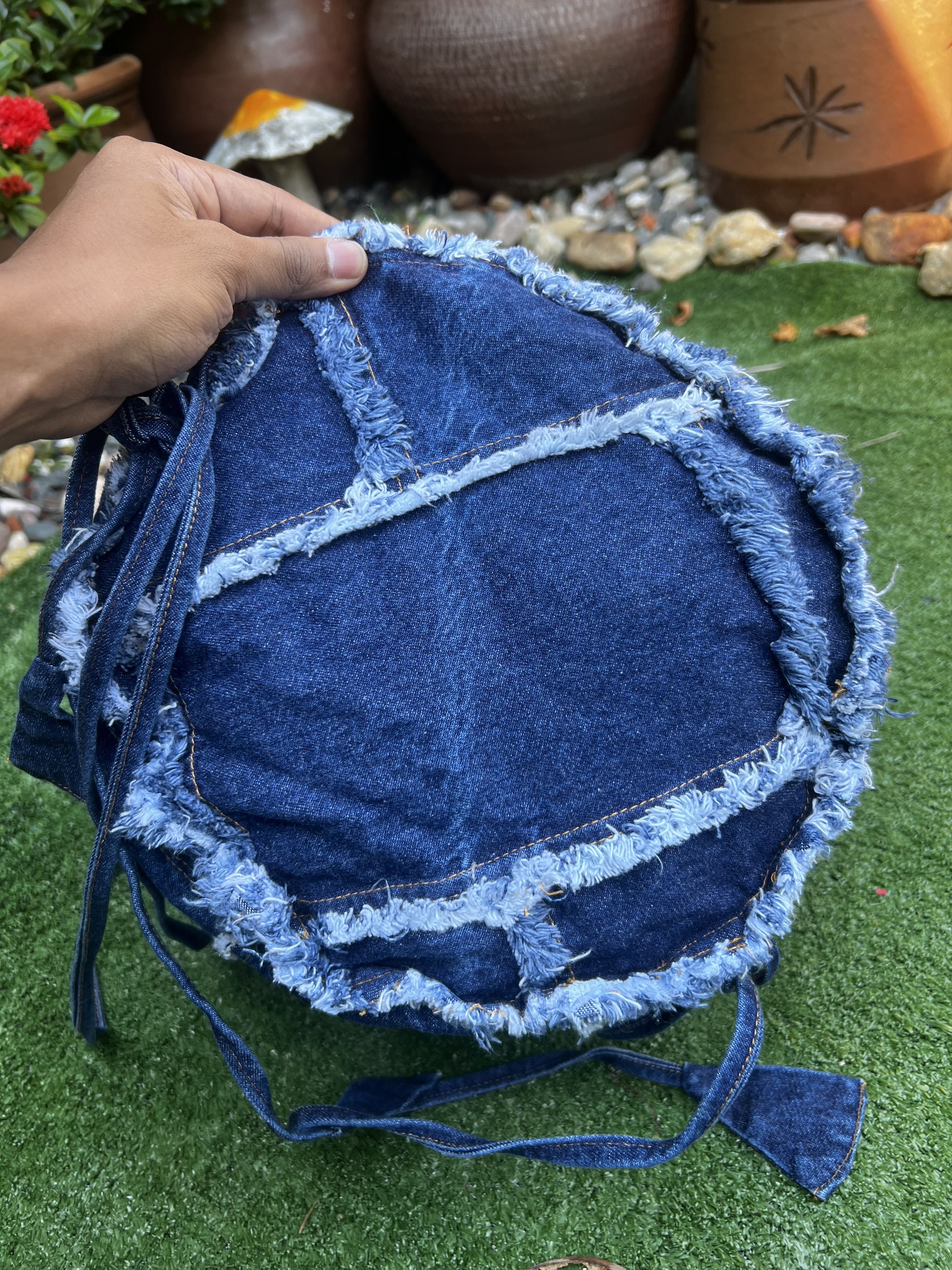 Japanese Brand Third wave of Panther Patchwork Fur Denim Bagpack Size ONE SIZE - 8 Thumbnail